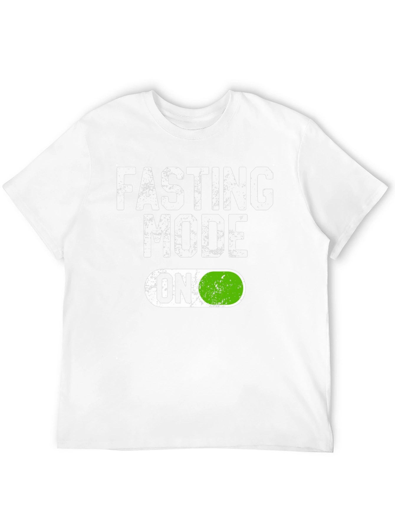 Black Fasting Mode On T-Shirt - Funny Diet Tee view 12