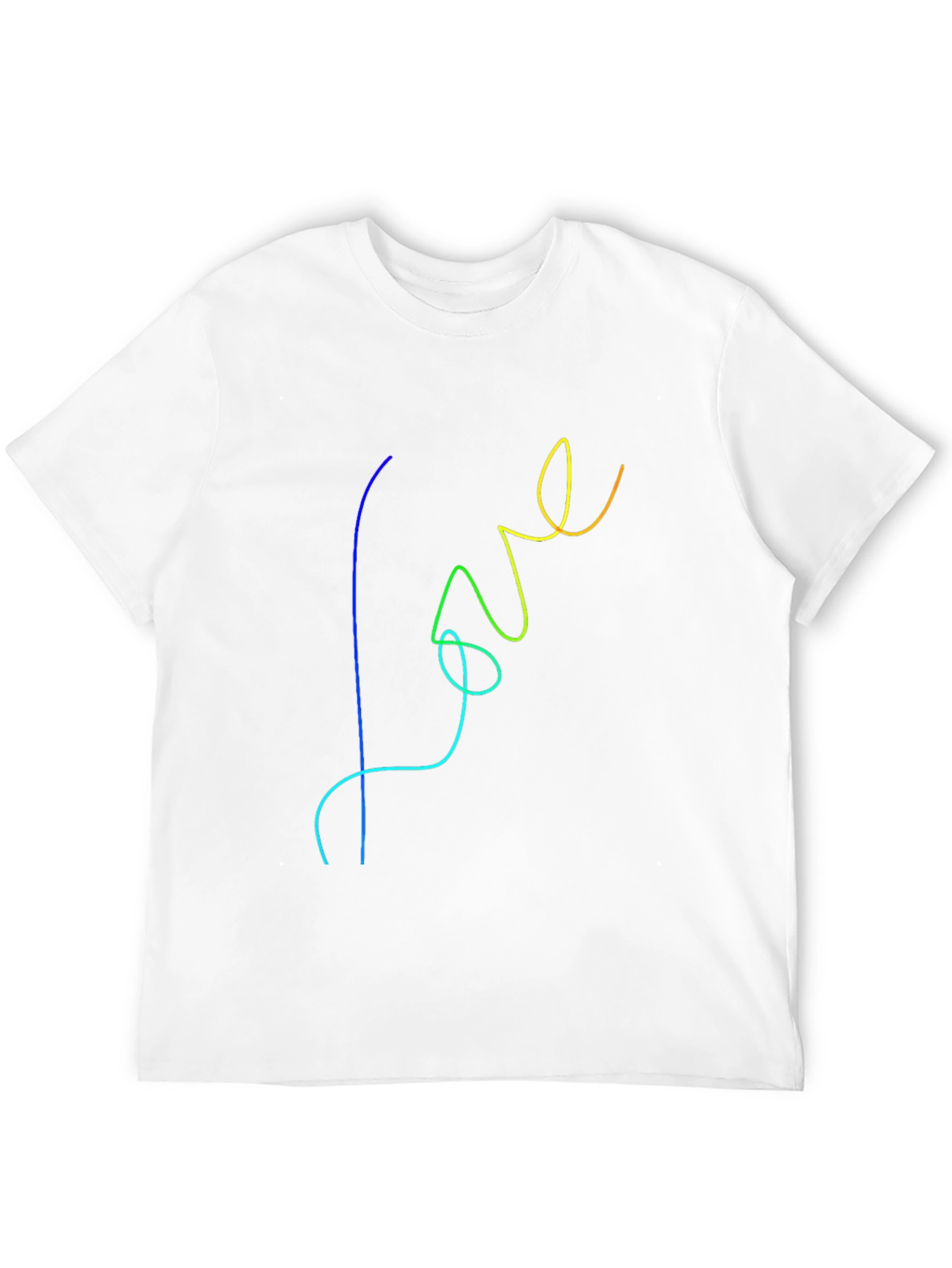 Black Rainbow Love Graphic Black T-Shirt view 12