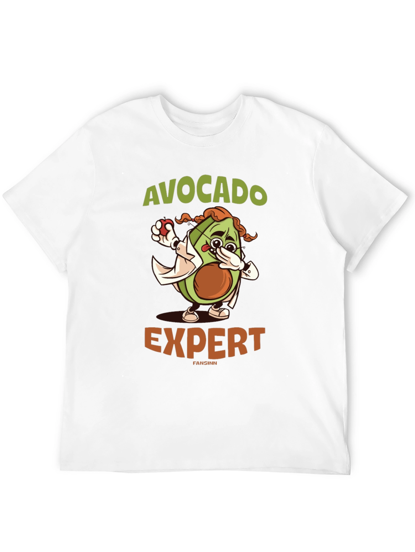 Black Avocado Expert Graphic T-Shirt - Funny Foodie Tee view 12