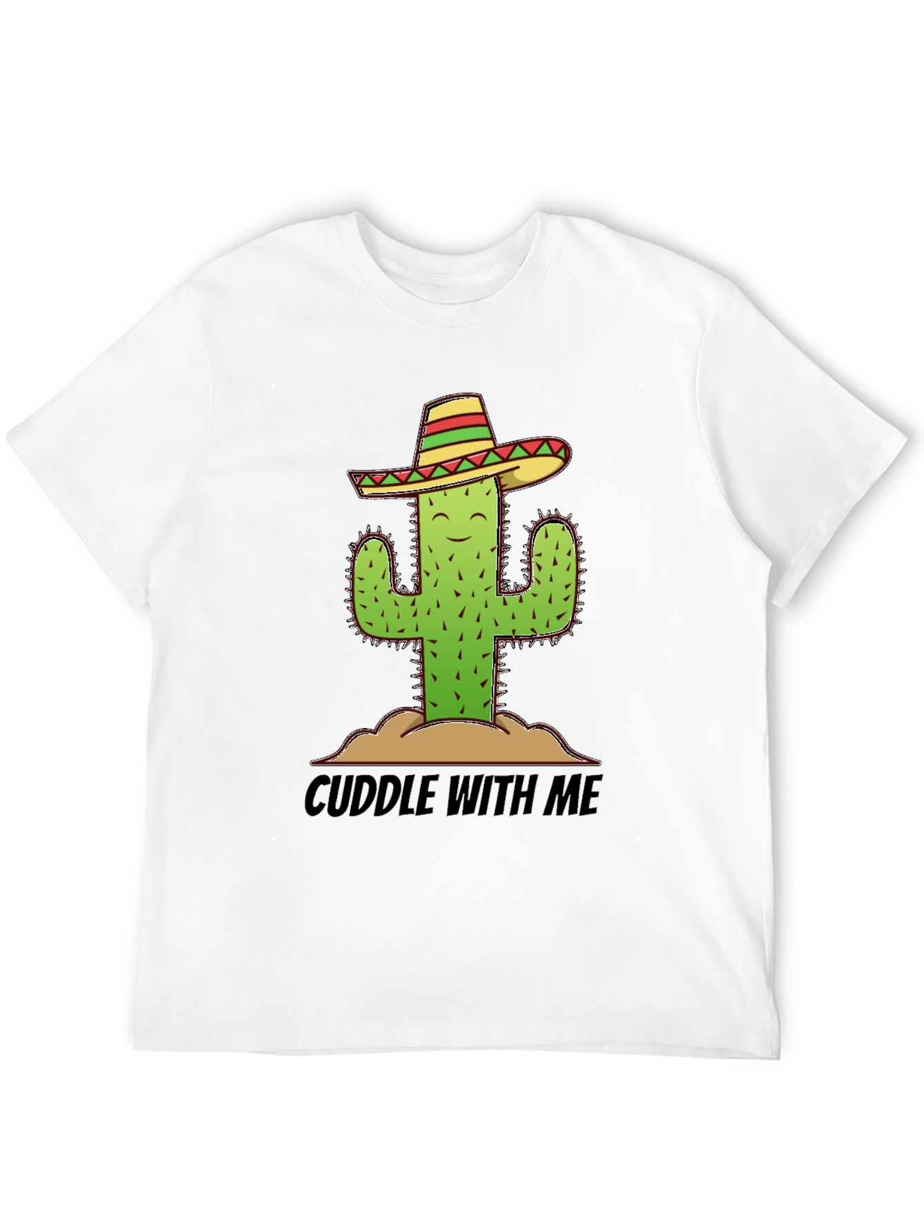 Black Cuddle With Me Cactus Sombrero Graphic Tee view 12