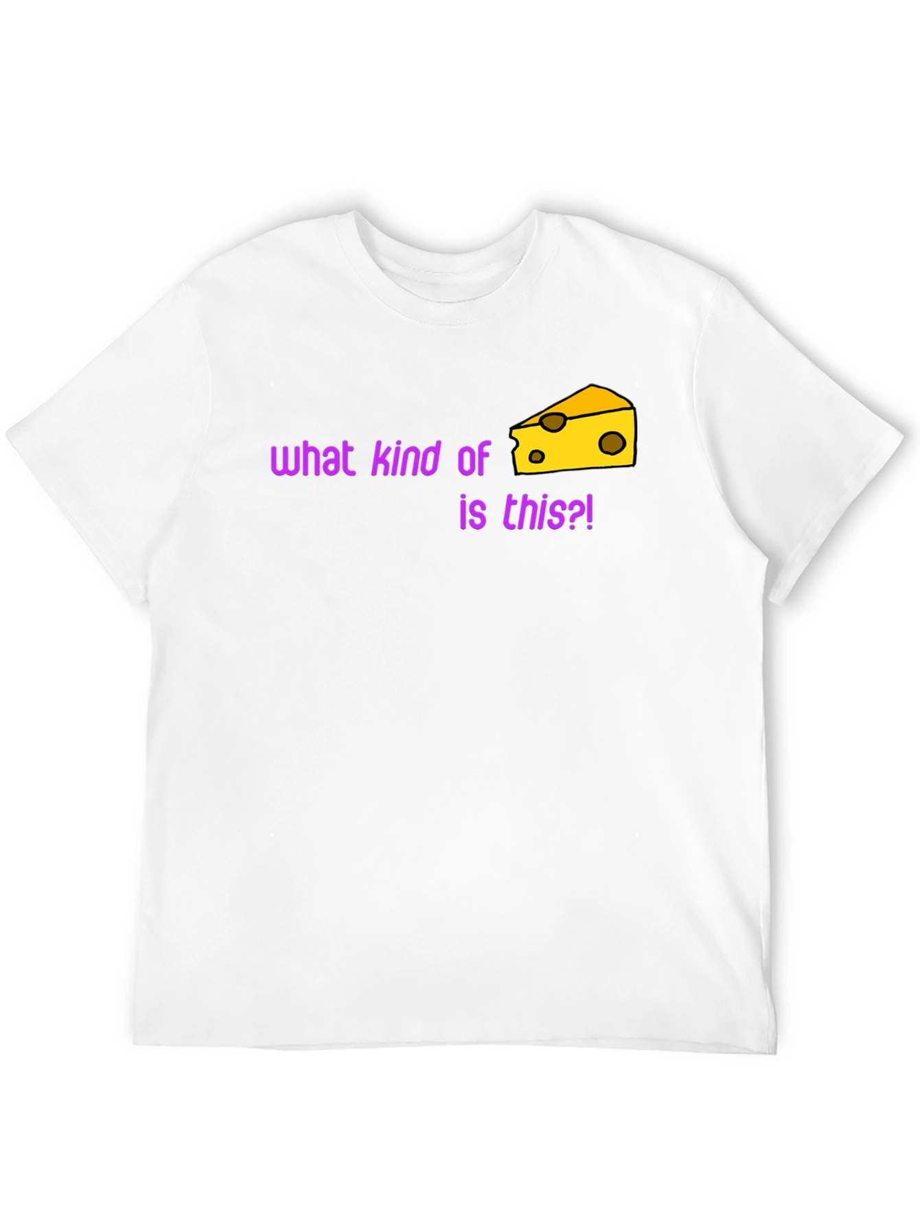 Black Funny Cheese T-Shirt - What Kind of Cheese Is This?! view 12