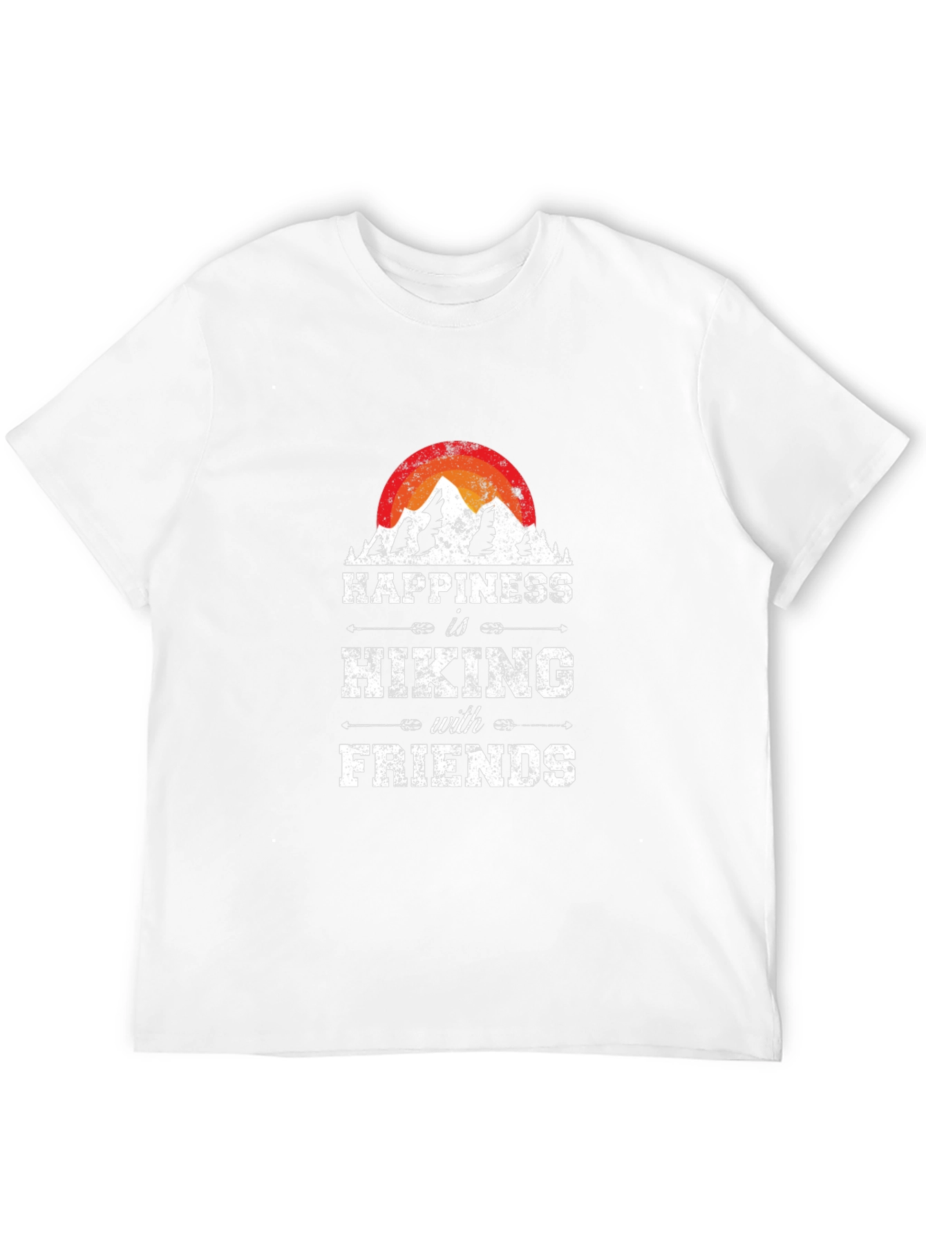 Black Happiness is Hiking with Friends Graphic Tee view 12