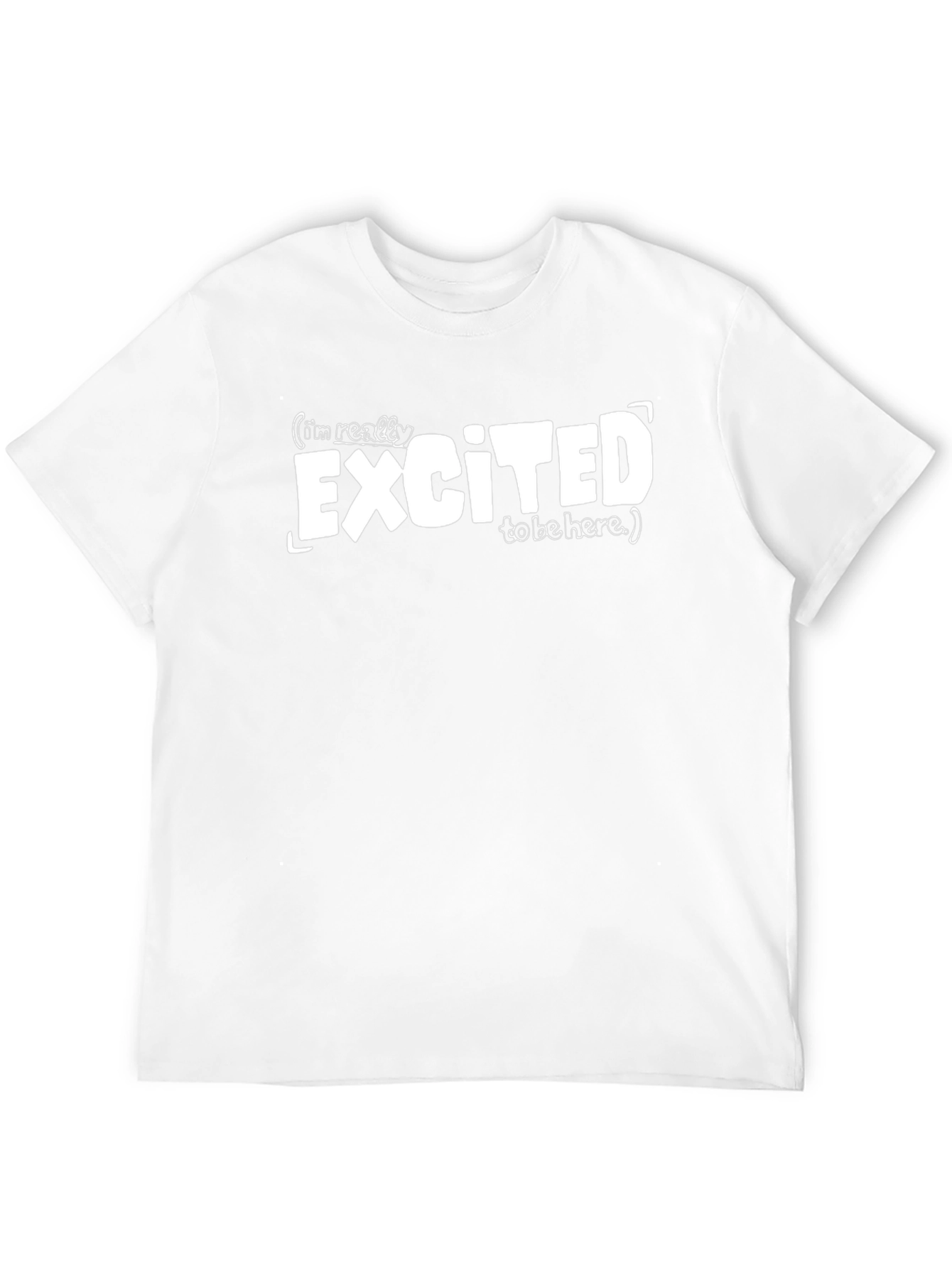 Black Excited to Be Here Graphic Tee - Black view 12