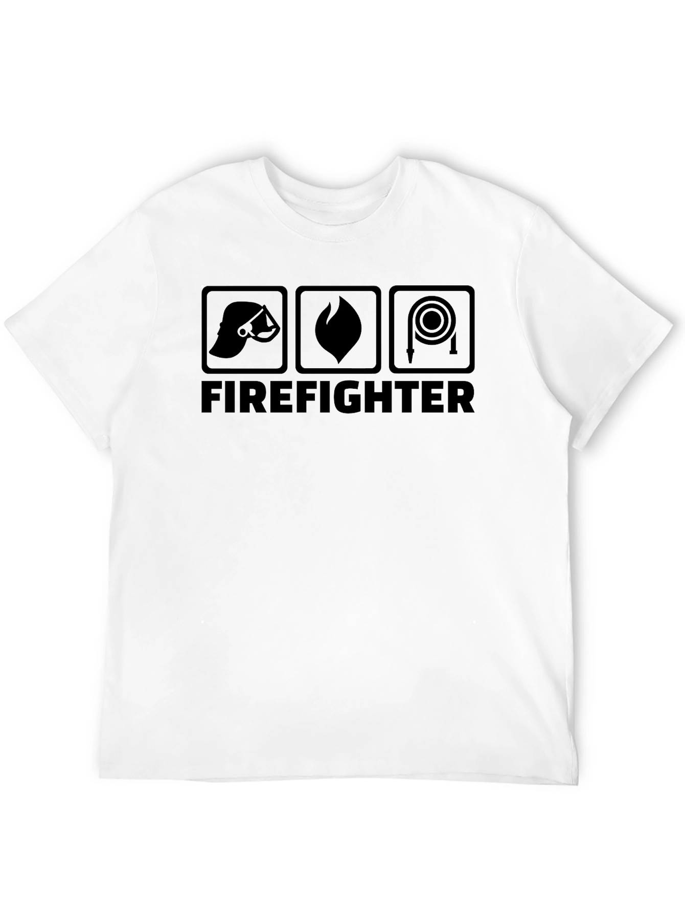 Black Firefighter Graphic Tee - Heroic Design view 12