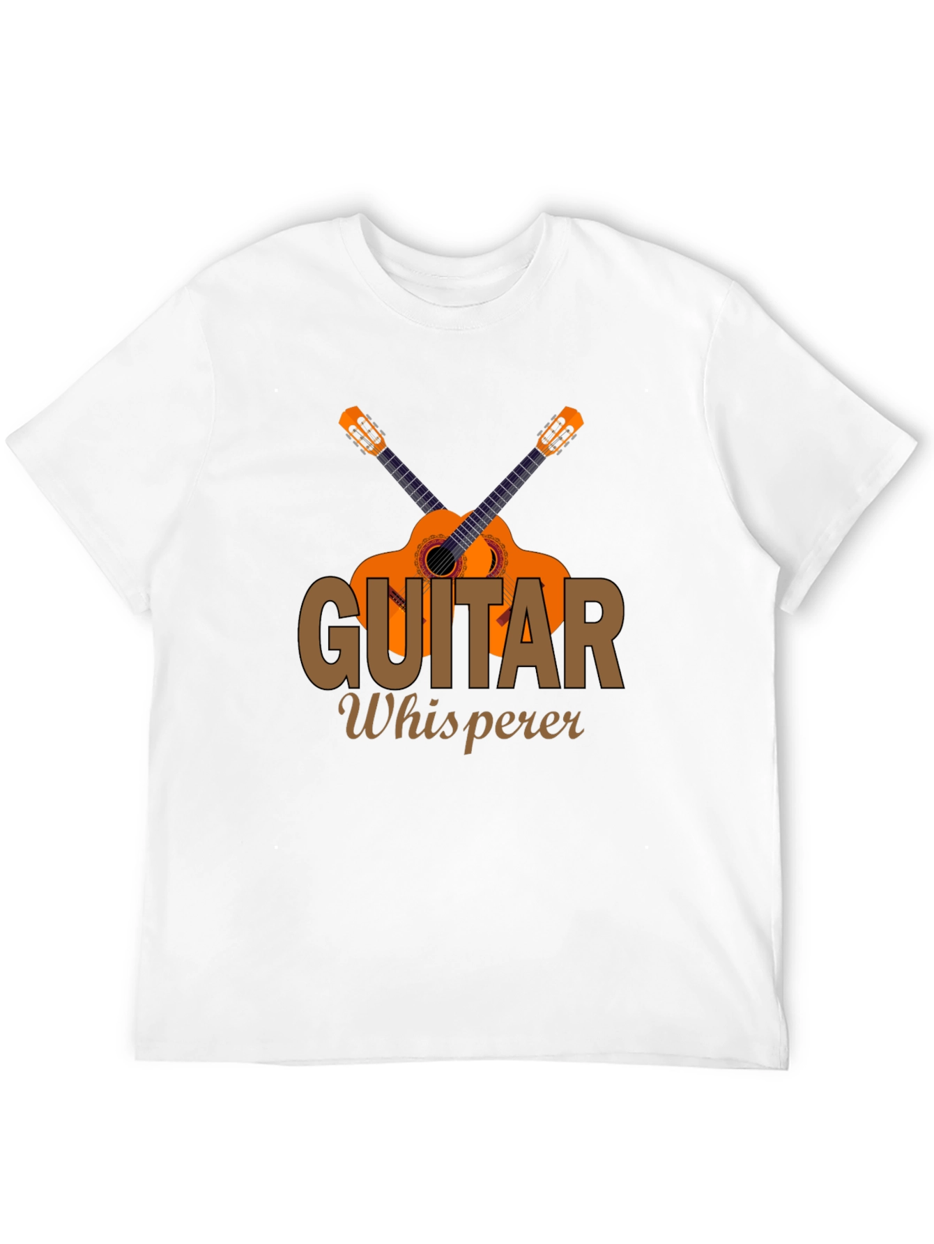 Black Guitar Whisperer Graphic T-Shirt Music Lover Tee view 12
