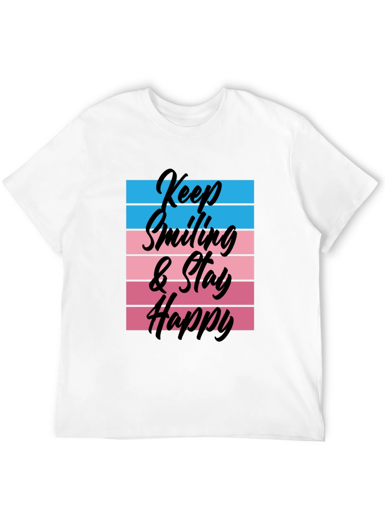 Black Keep Smiling Graphic T-Shirt - Unisex view 12