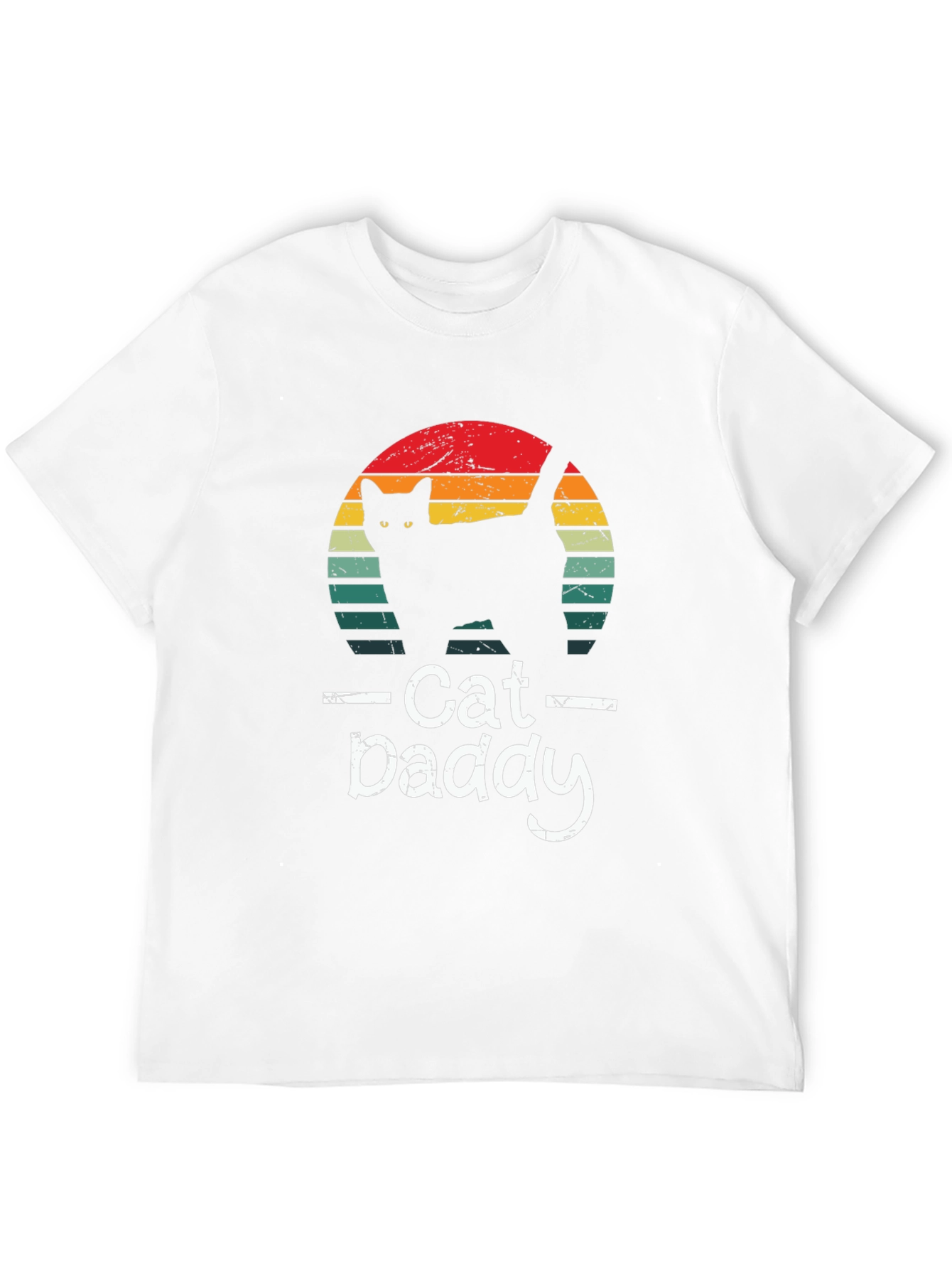 Black Retro Cat Daddy T-Shirt - Perfect for Cat Lovers view 12