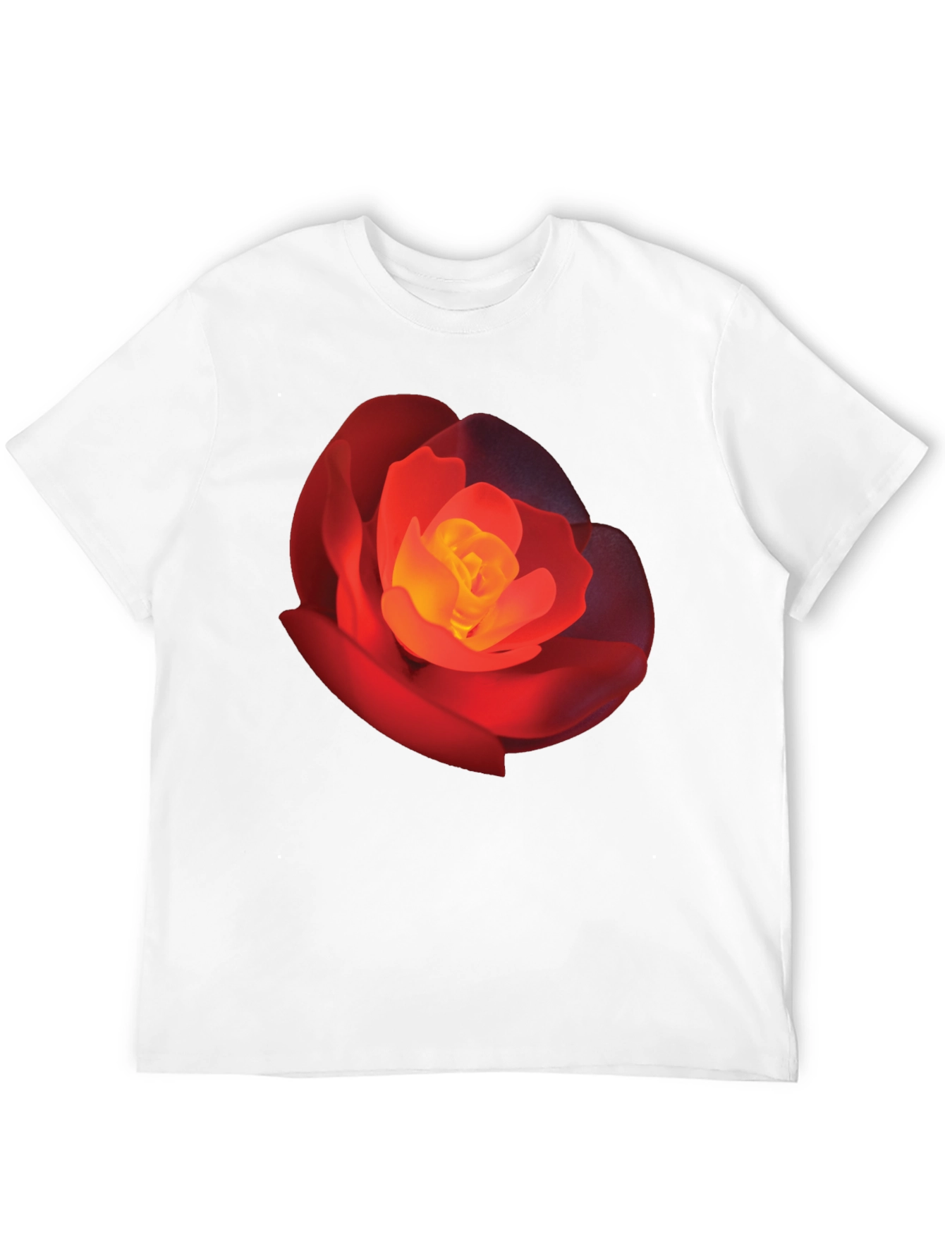 Black Bold Rose Graphic Tee - Stylish Floral T-Shirt view 12
