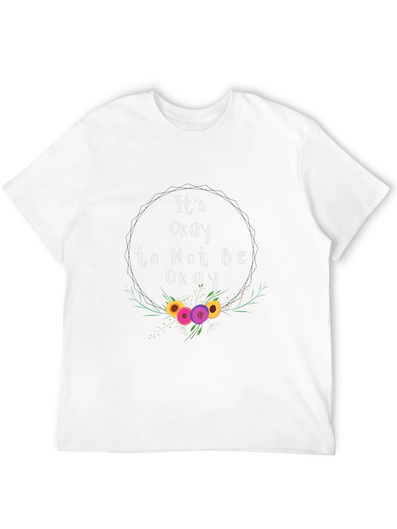 Black It's Okay To Not Be Okay T-Shirt view 12