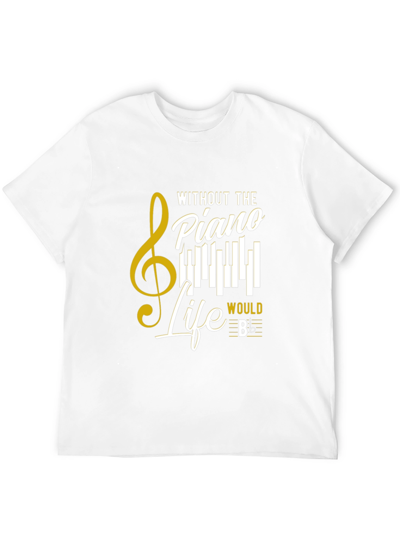 Black Piano Life T-Shirt - Music Lover Tee view 12
