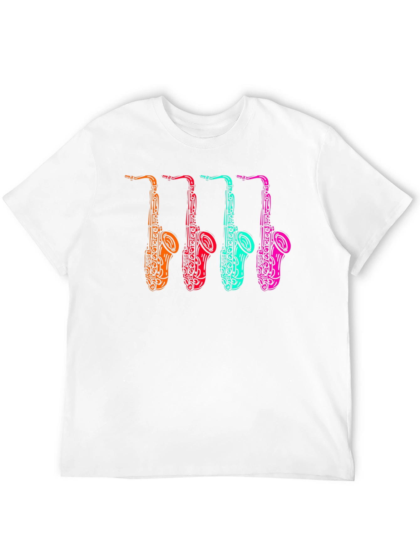 Black Cool Saxophone Graphic Tee - Musician Style view 12