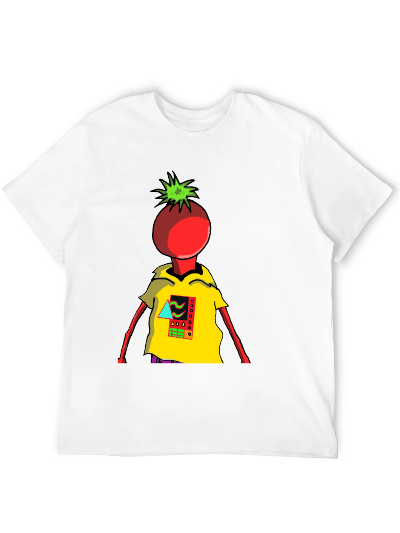 Black Tomato Head Graphic Tee - Unique & Stylish view 12