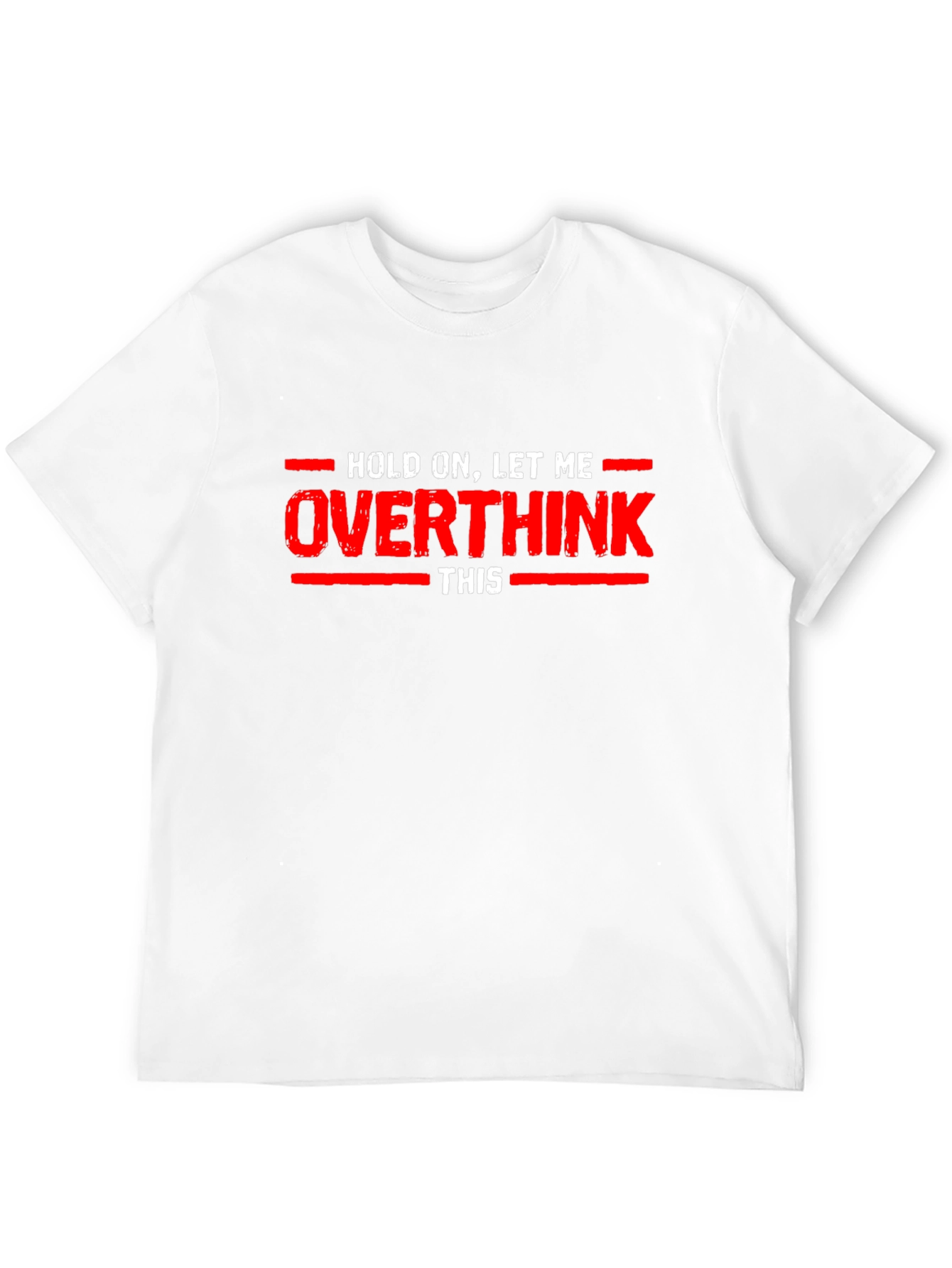 Black Overthink T-Shirt - Funny Graphic Tee view 12