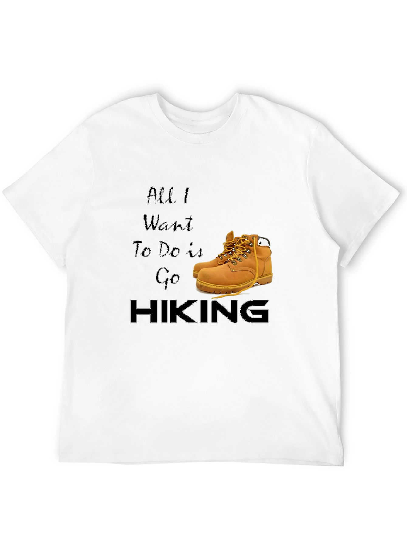 Black Hiking Lover's T-Shirt - Adventure Awaits! view 12