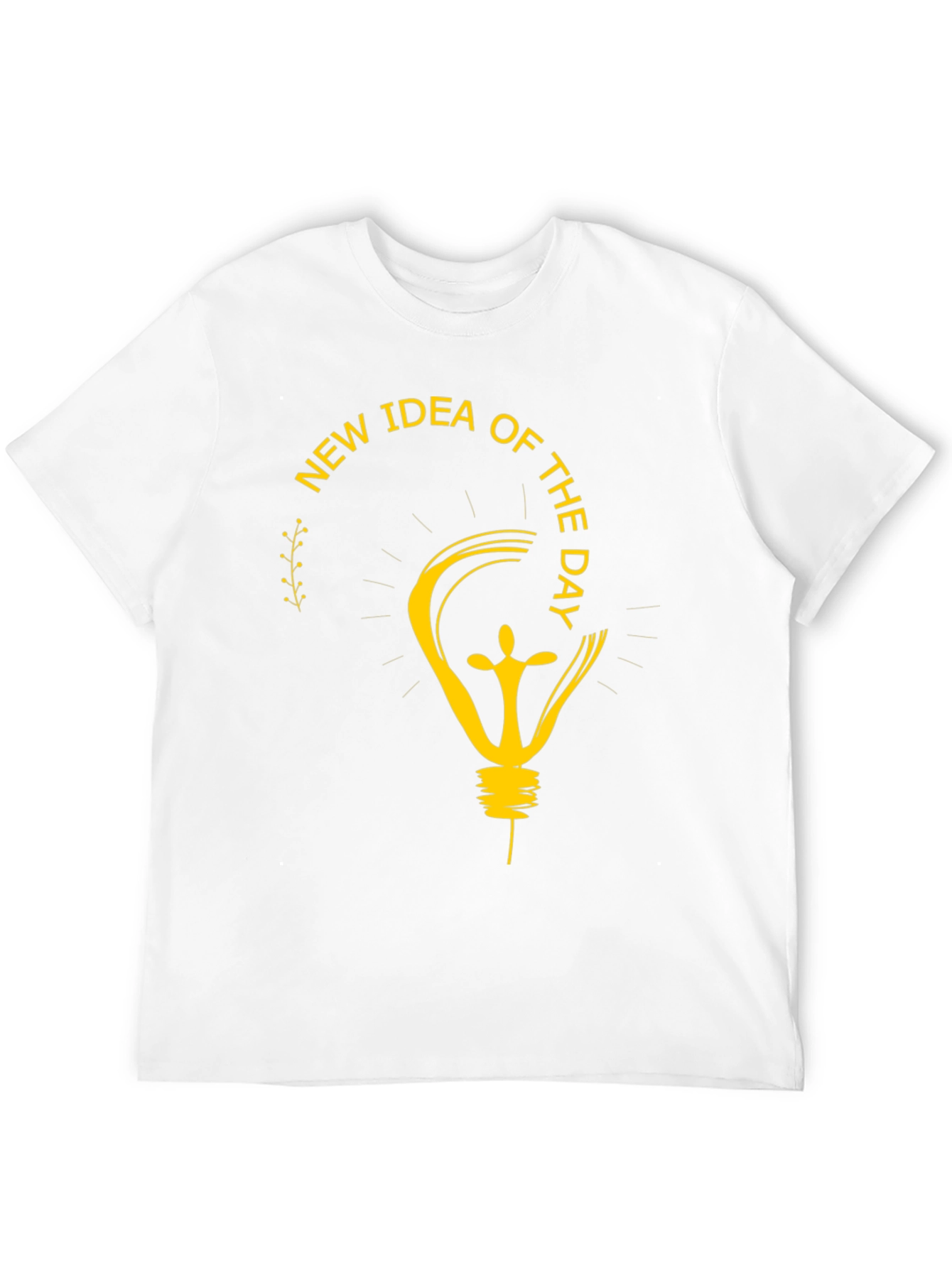 Black New Idea Of The Day Graphic T-Shirt view 12