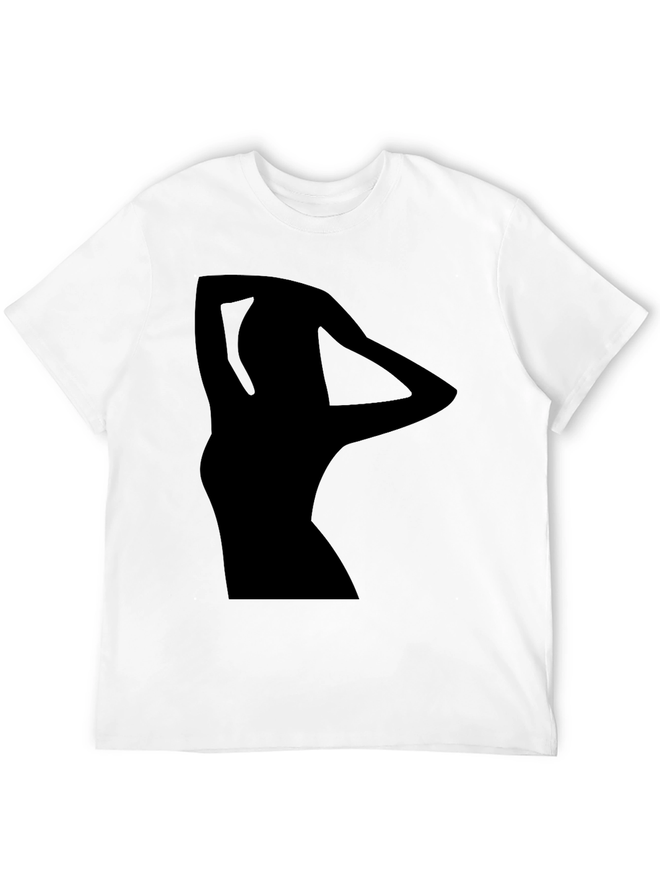Black Silhouette Graphic Black T-Shirt view 12