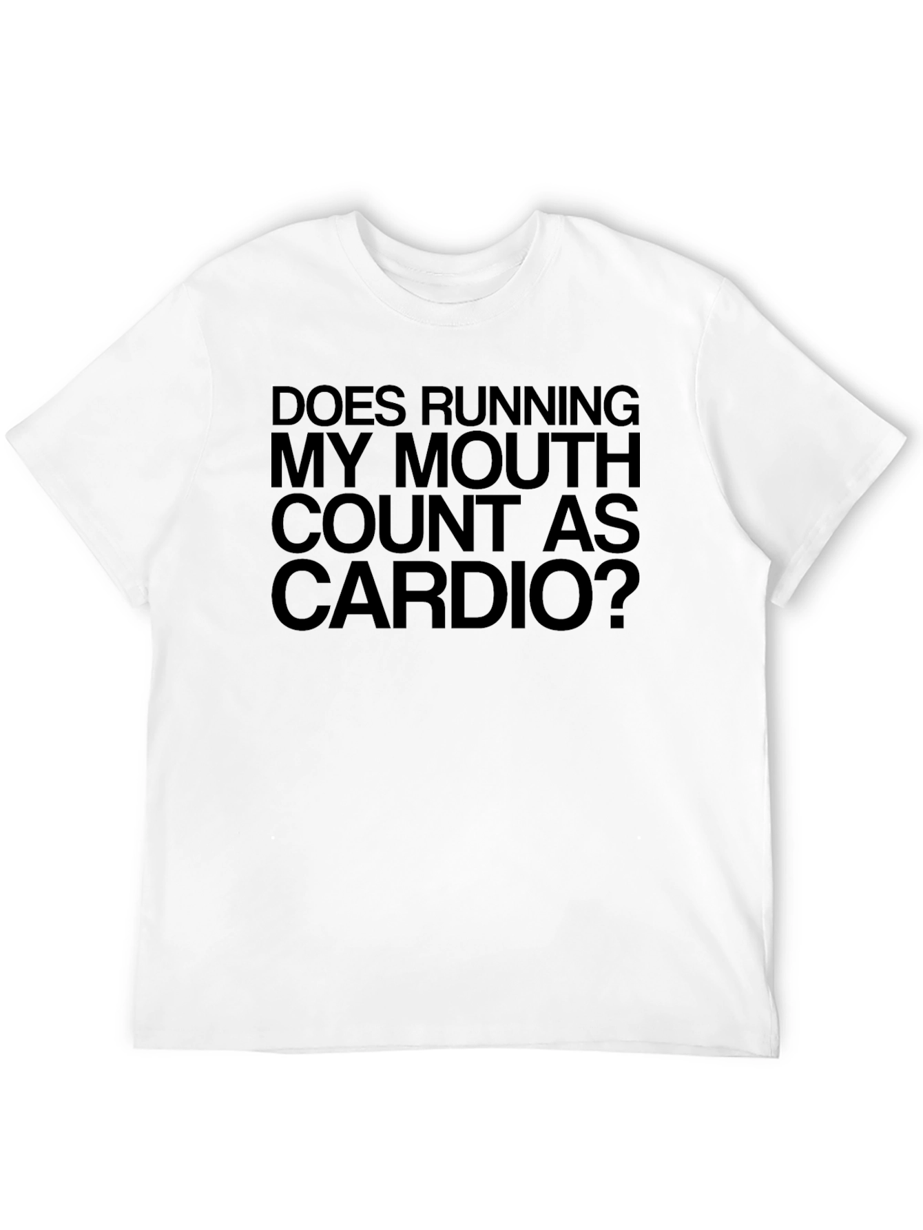 Black Funny Cardio T-Shirt view 12