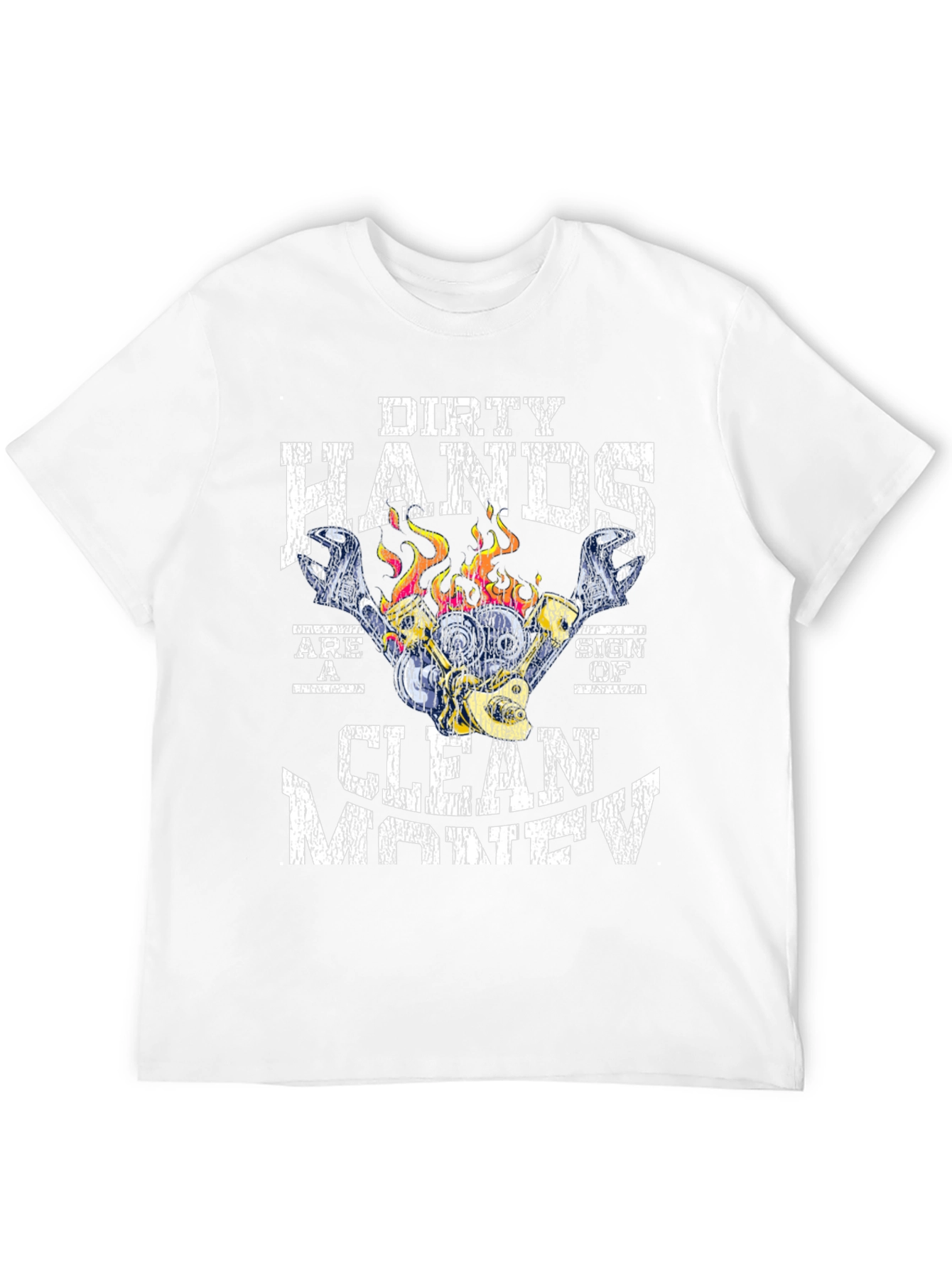 Black Dirty Hands Clean Money Graphic T-Shirt view 12