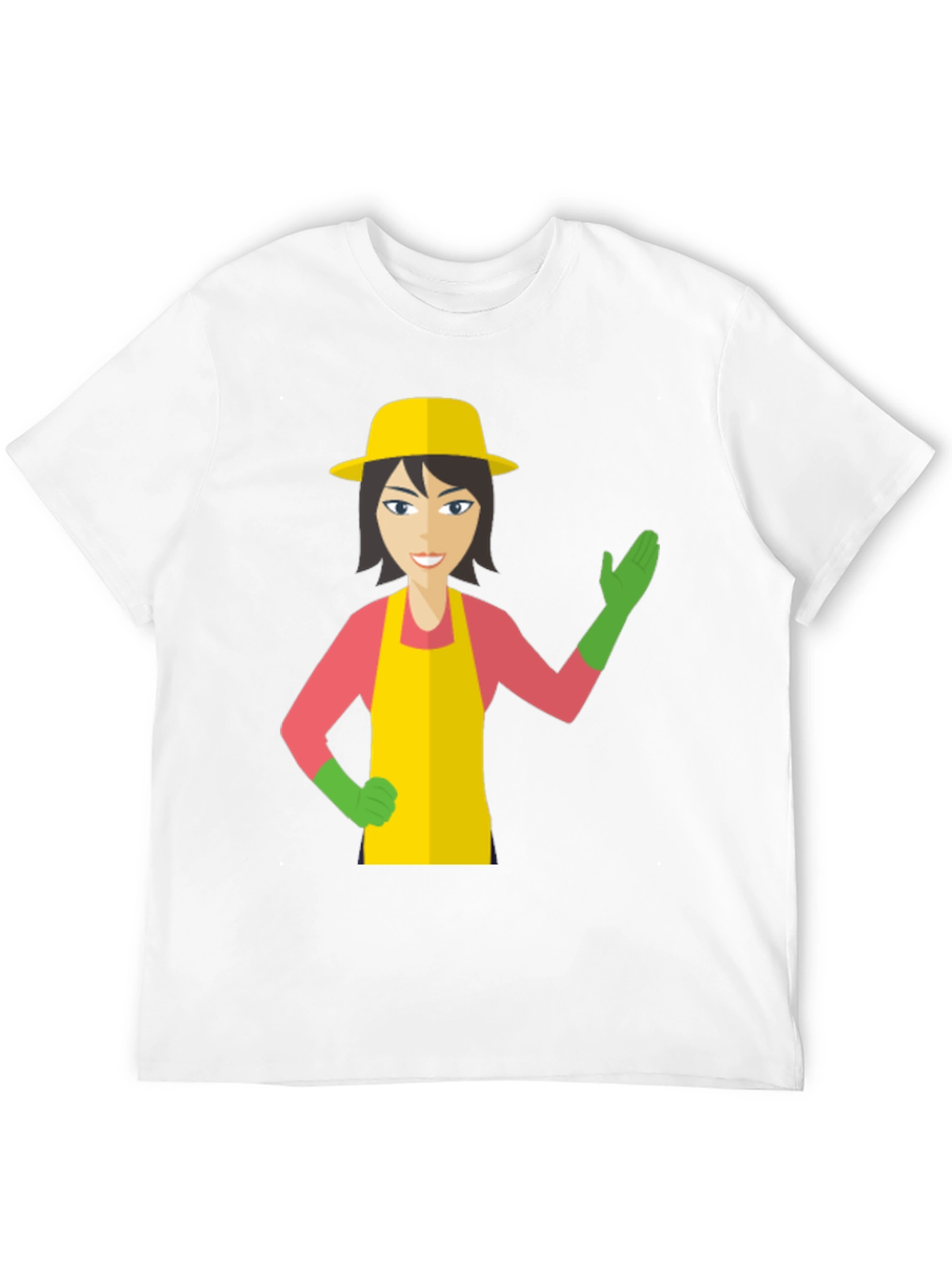 Black Gardener Graphic Tee - Unique Cartoon Design view 12