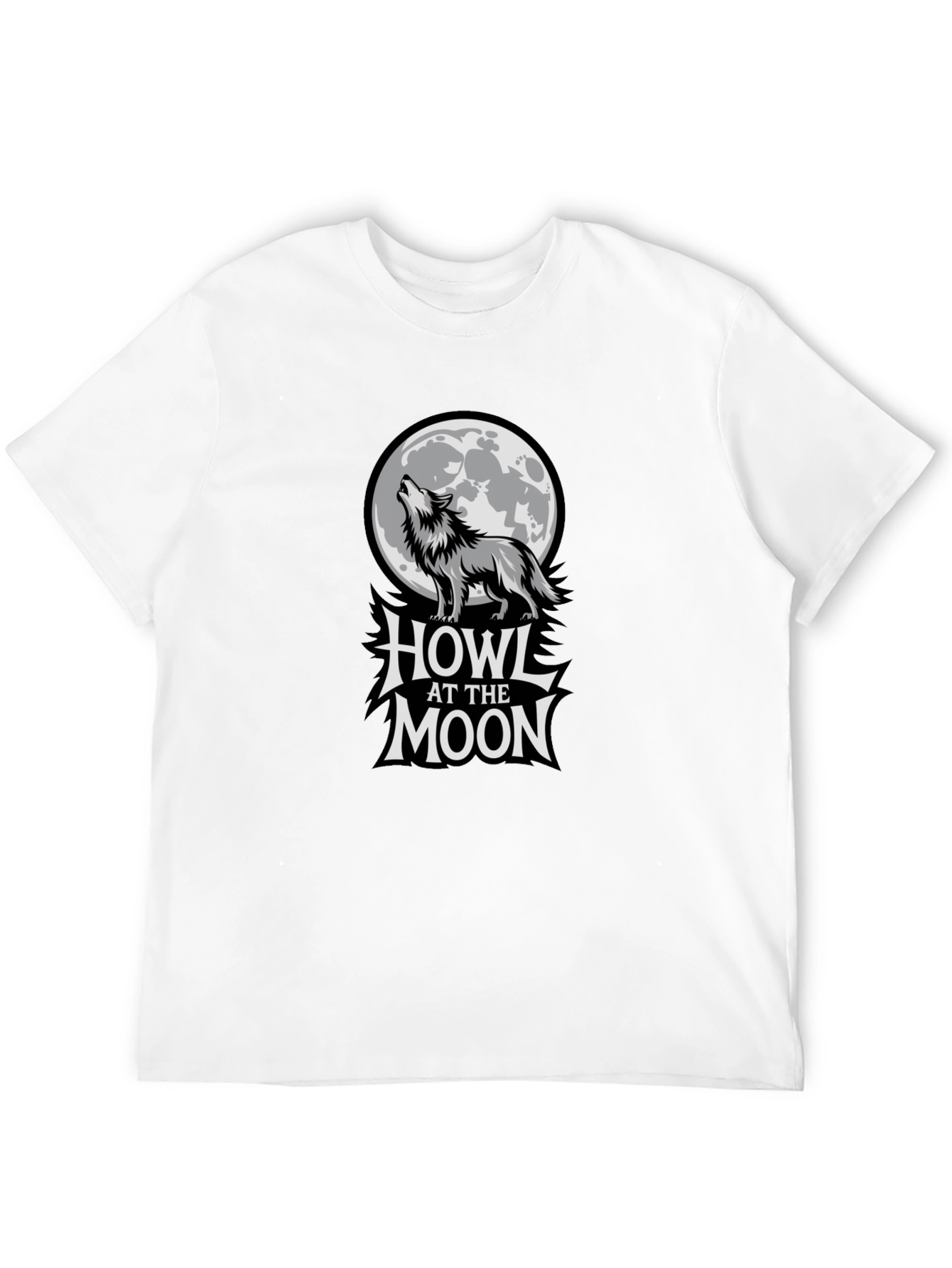 Black Howl at the Moon Graphic T-Shirt view 12