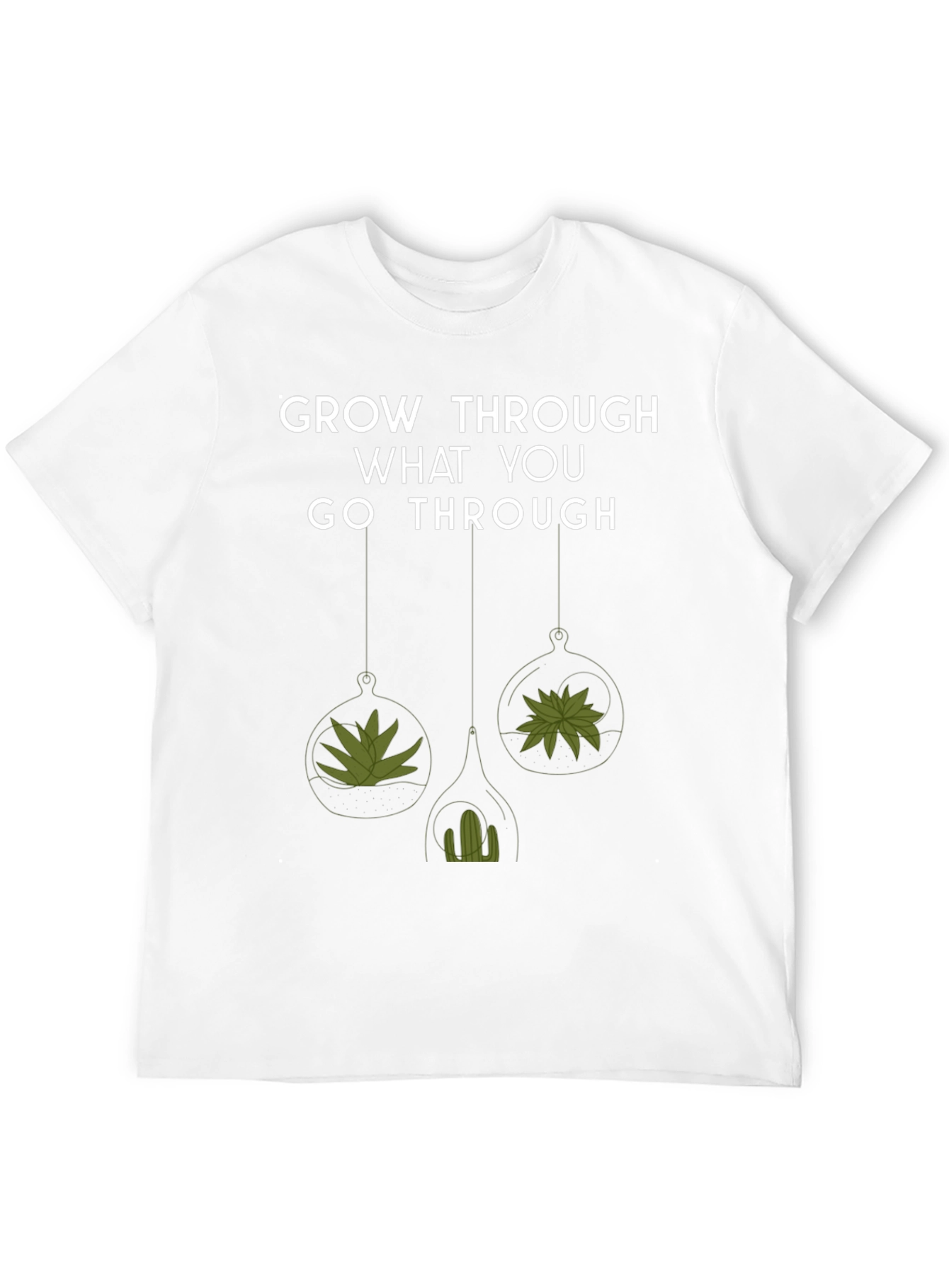 Black Grow Through What You Go Through Tee view 12