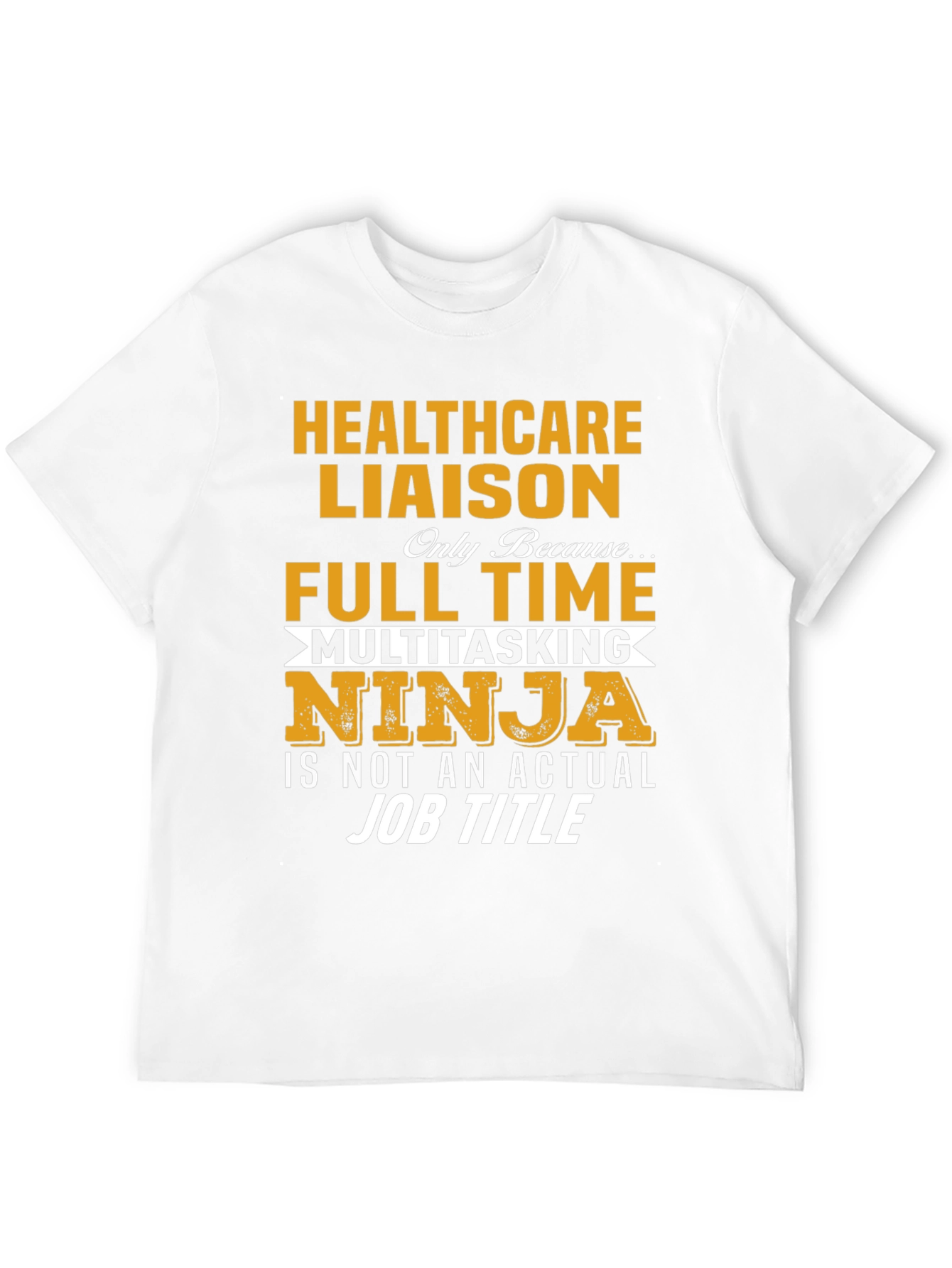 Black Healthcare Liaison T-Shirt - Multitasking Ninja view 12