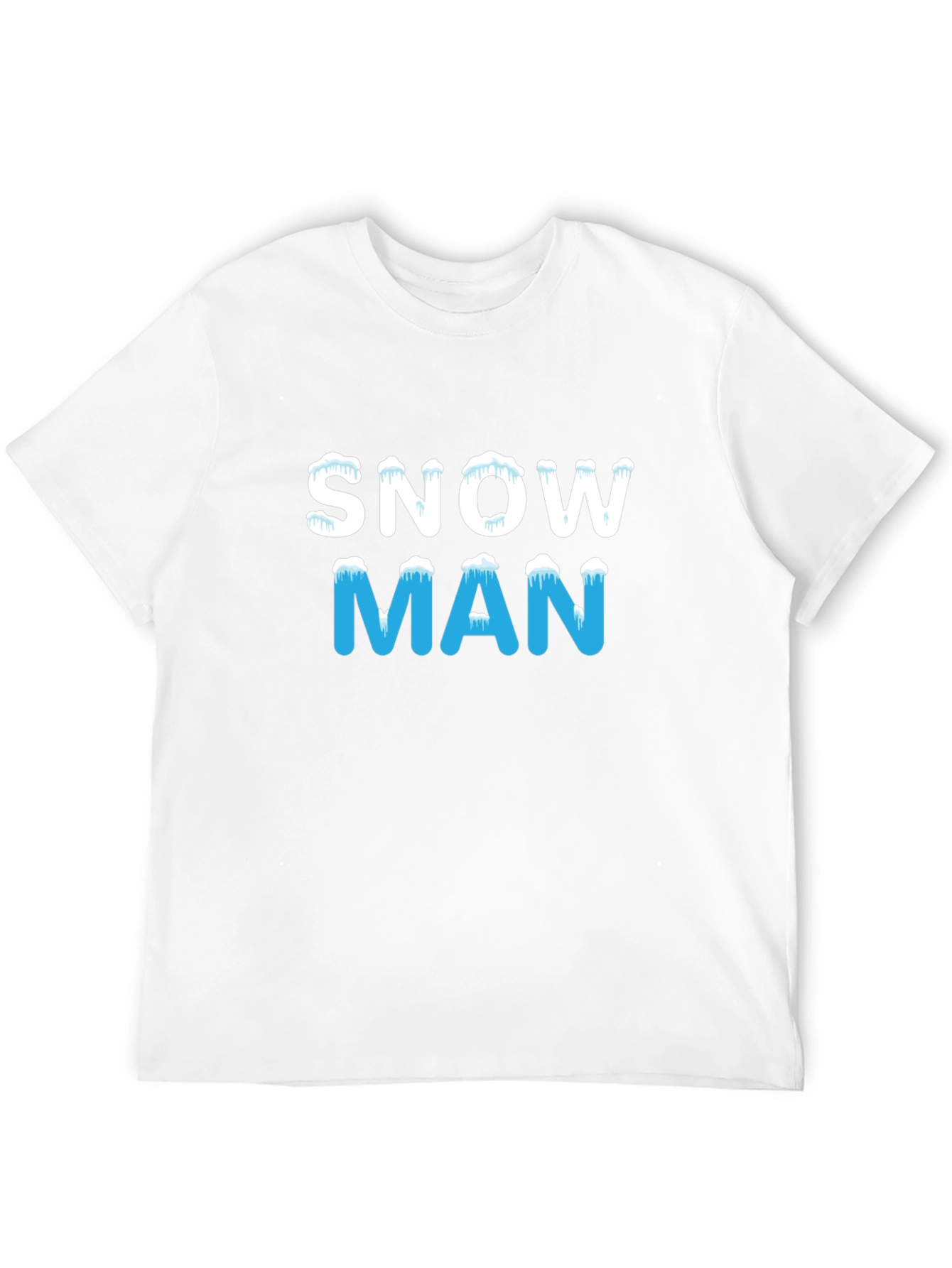 Black Snowman Graphic Tee - Holiday Winter Shirt view 12