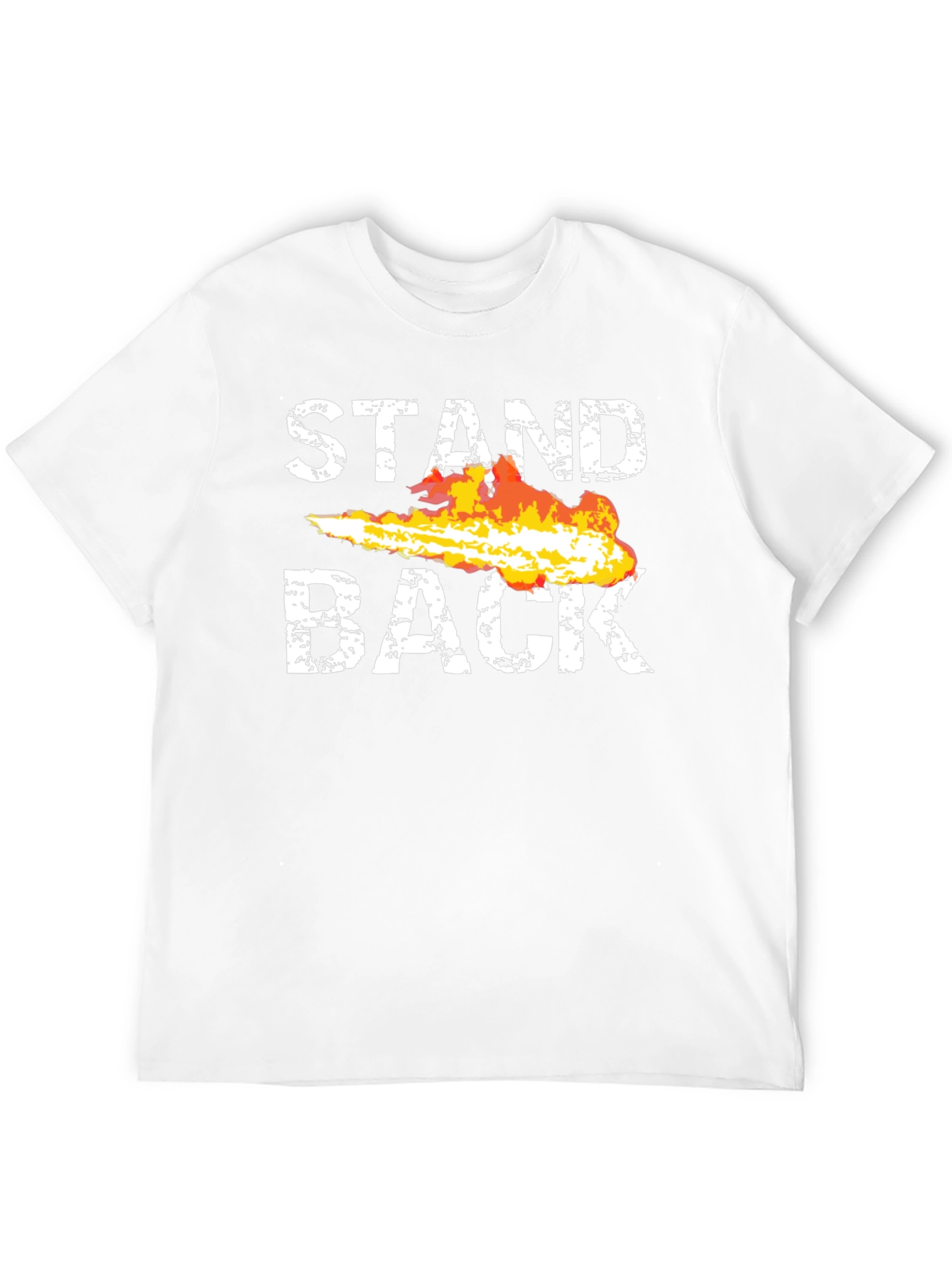 Stand Back Fire T-Shirt - Graphic Tee - 12