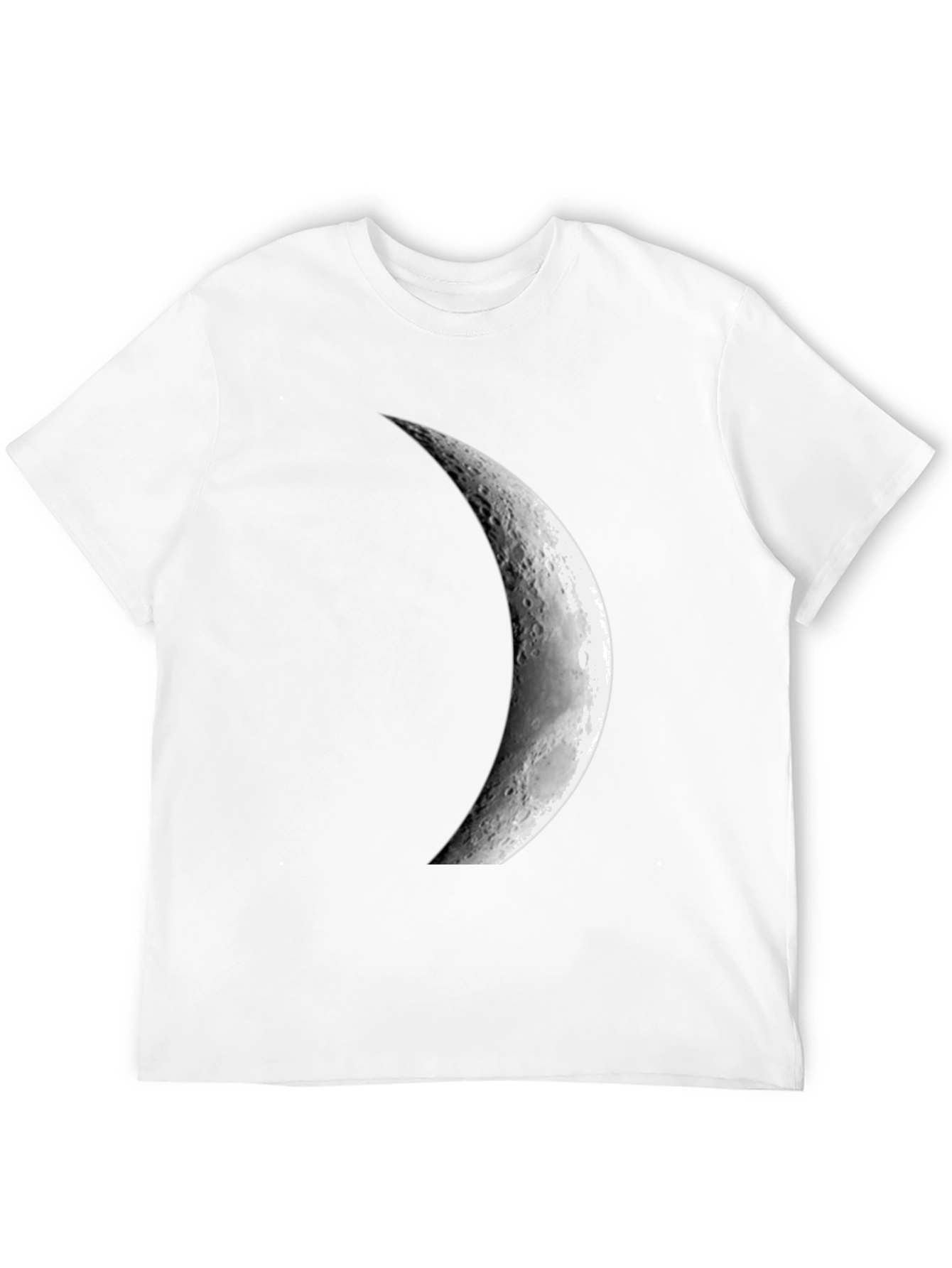 Black Crescent Moon Graphic Black T-Shirt view 12