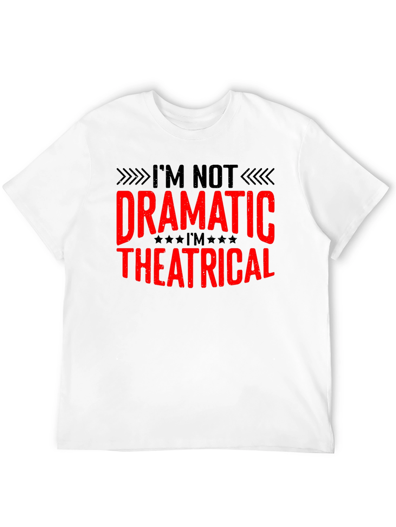 Black Dramatic Theatrical Funny Novelty T-Shirt view 12