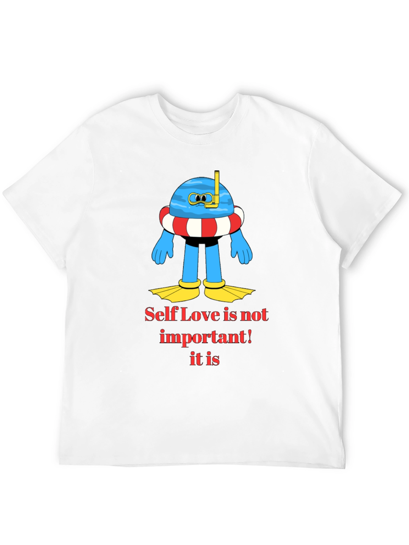 Black Humorous Graphic Tee - Self Love is Important view 12