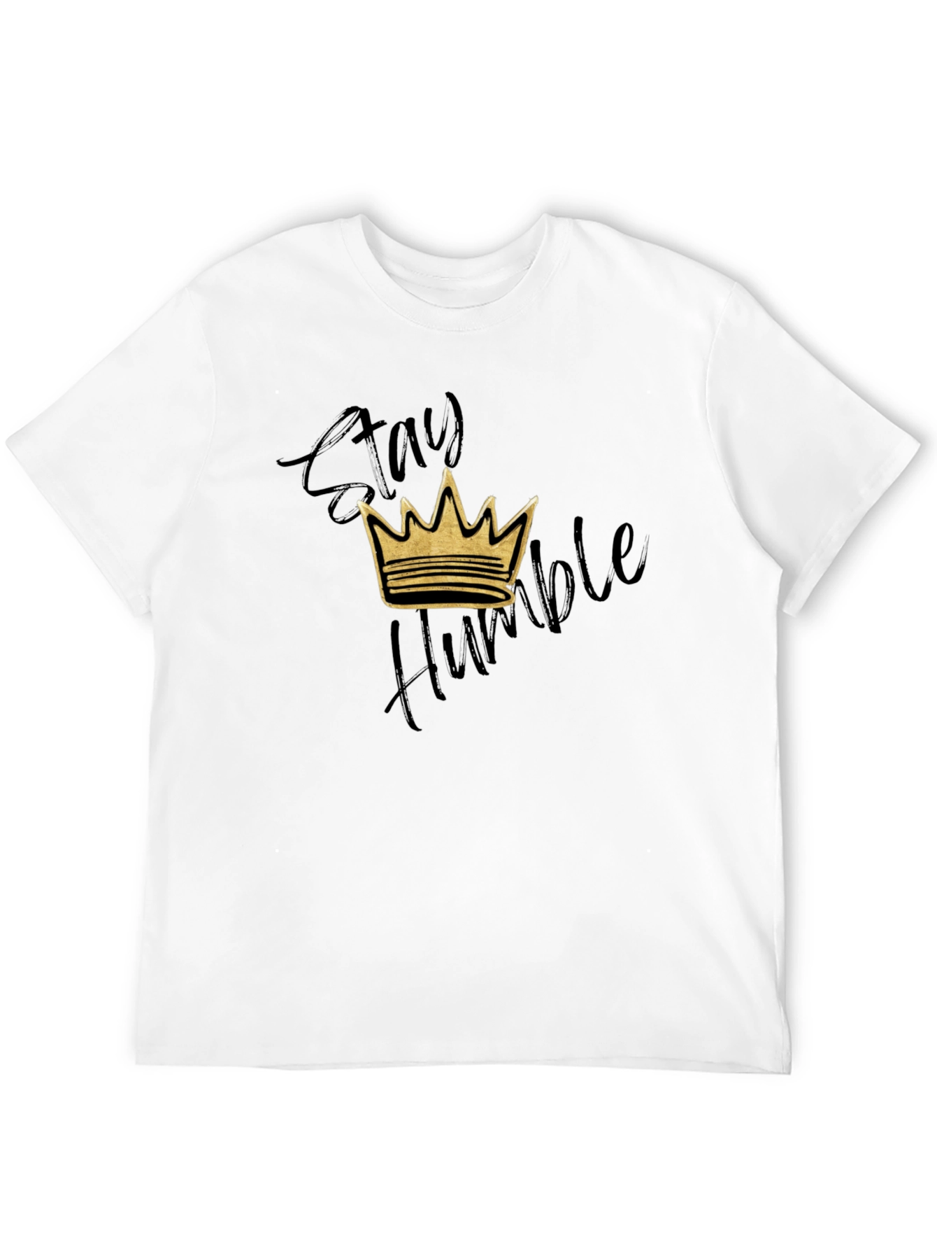 Black Stay Humble Crown Graphic T-Shirt - Black view 12