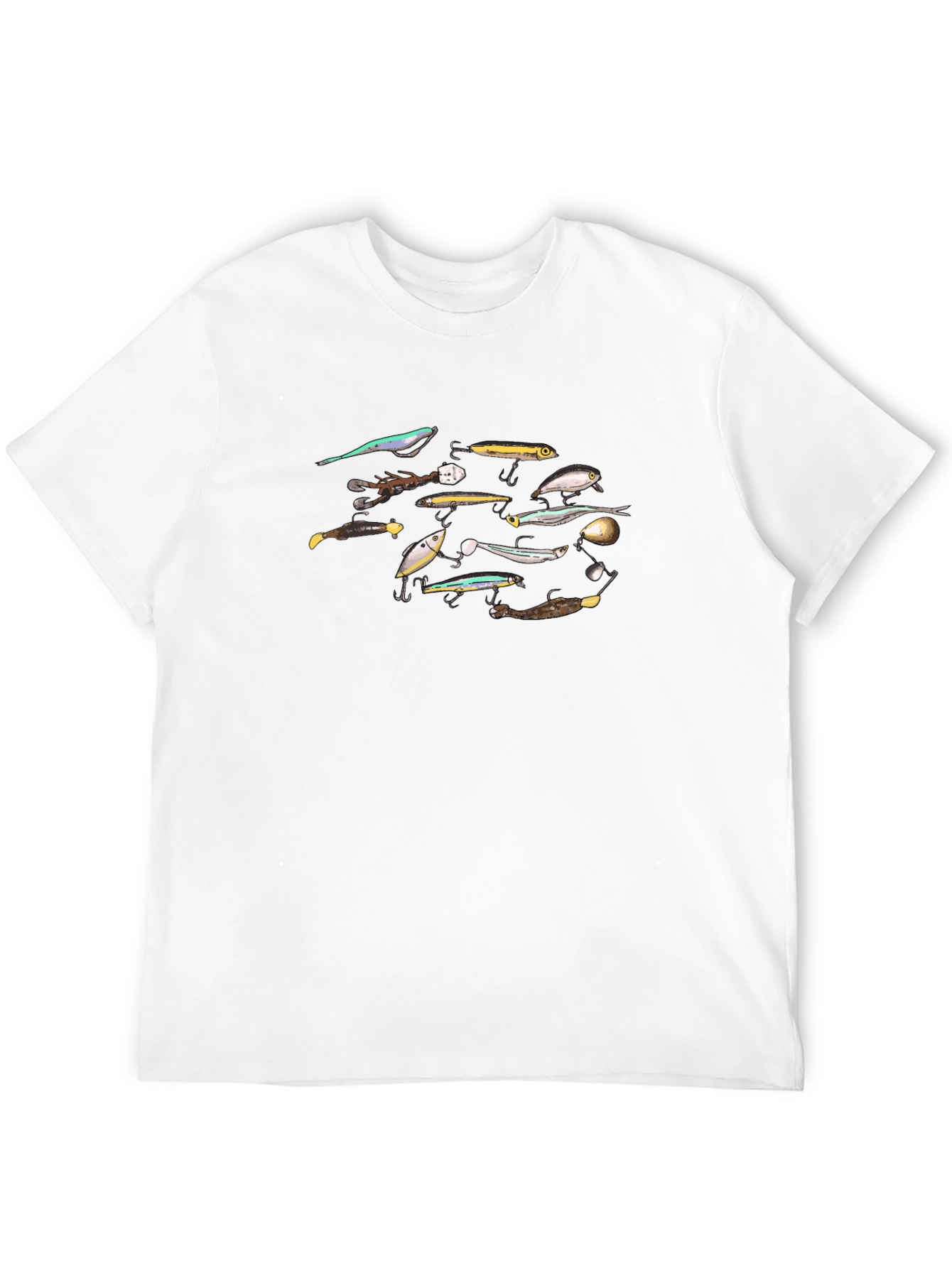 Black Fishing Lures T-Shirt - Angler's Delight view 12
