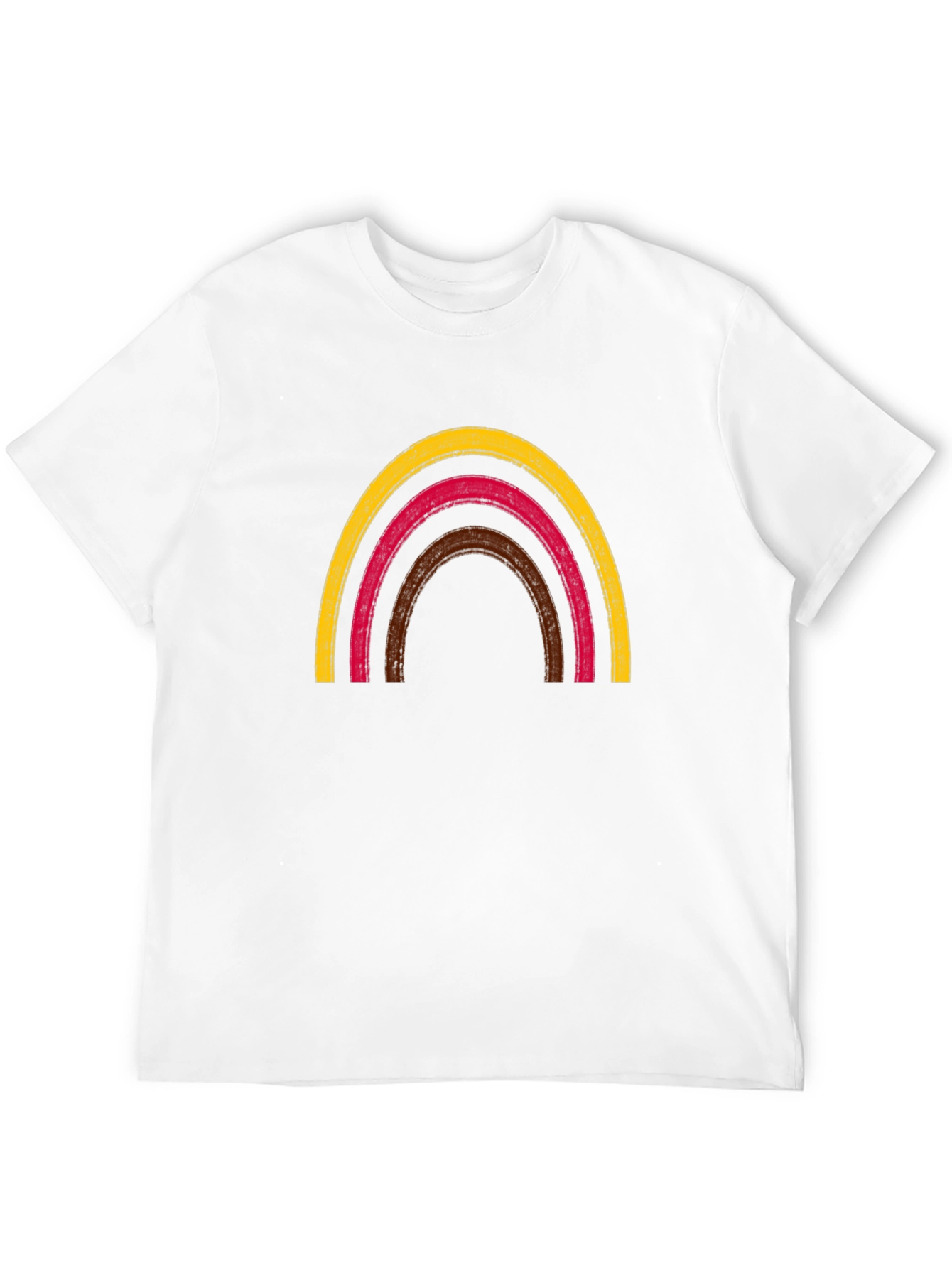 Black Rainbow Arch Graphic Tee - Black Cotton T-Shirt view 12