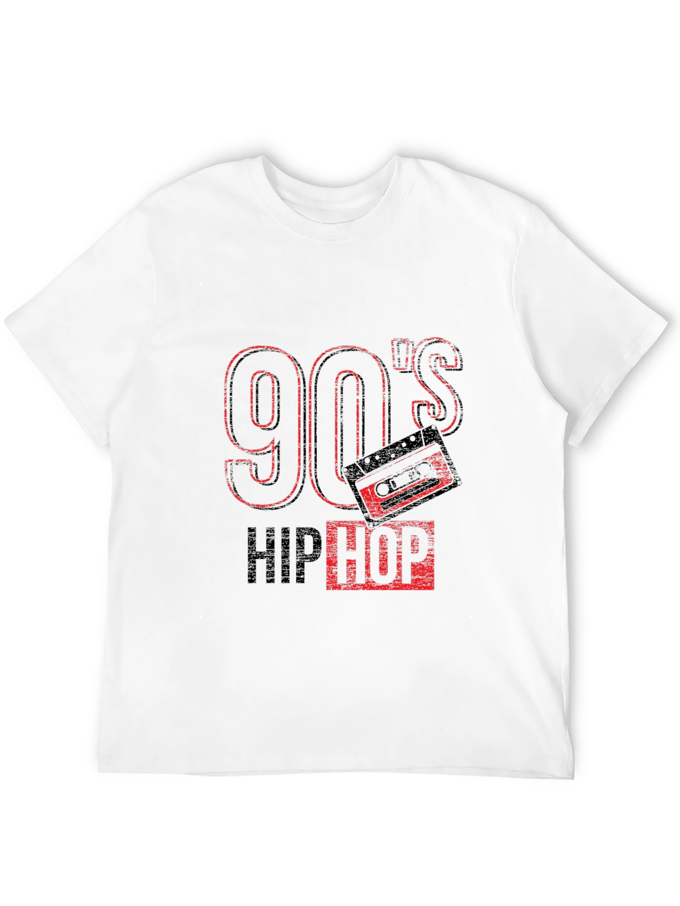 Black 90's Hip Hop Graphic Black T-Shirt view 12