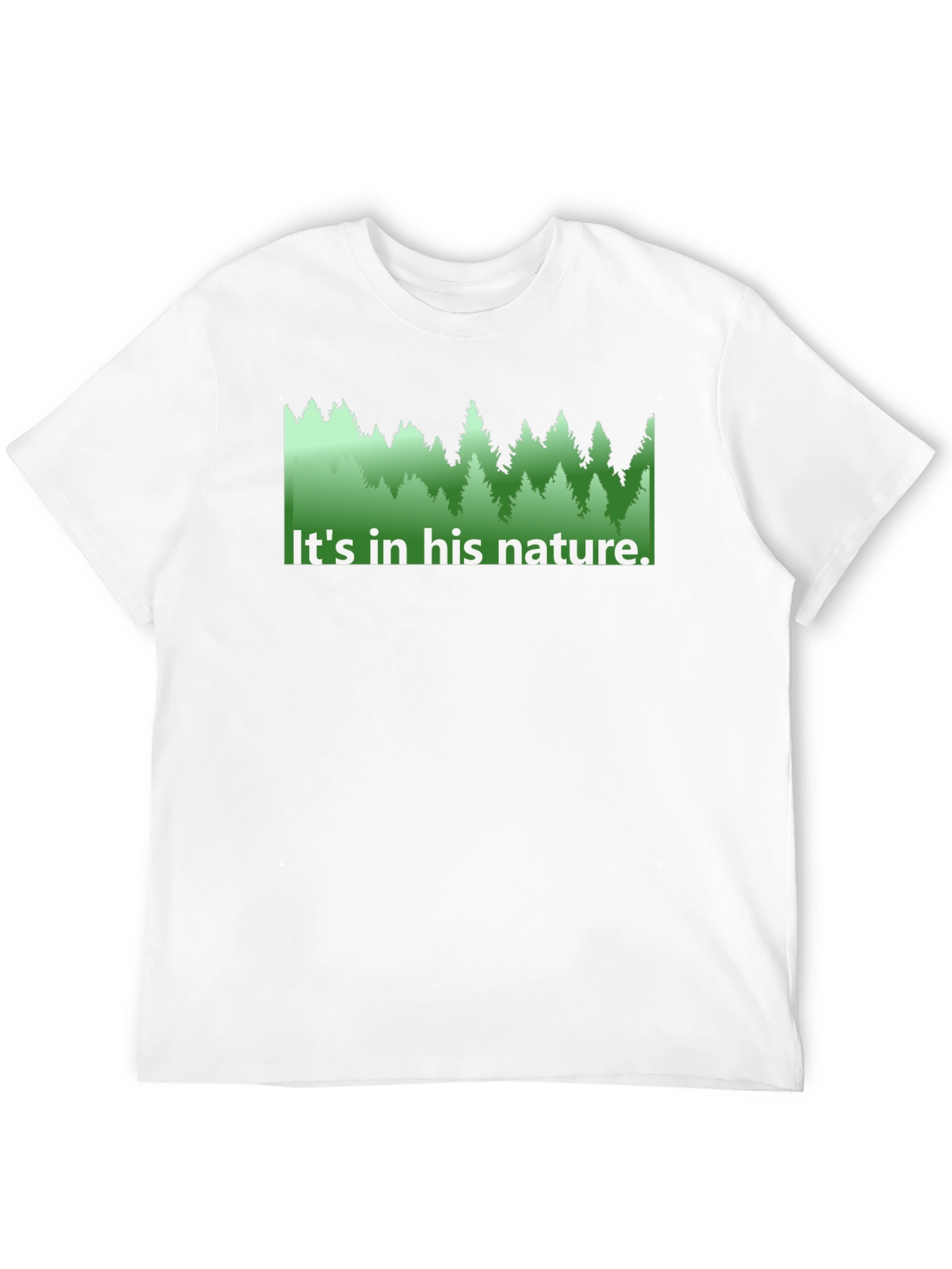 Black Nature Lover's Tee - "It's in his nature." view 12