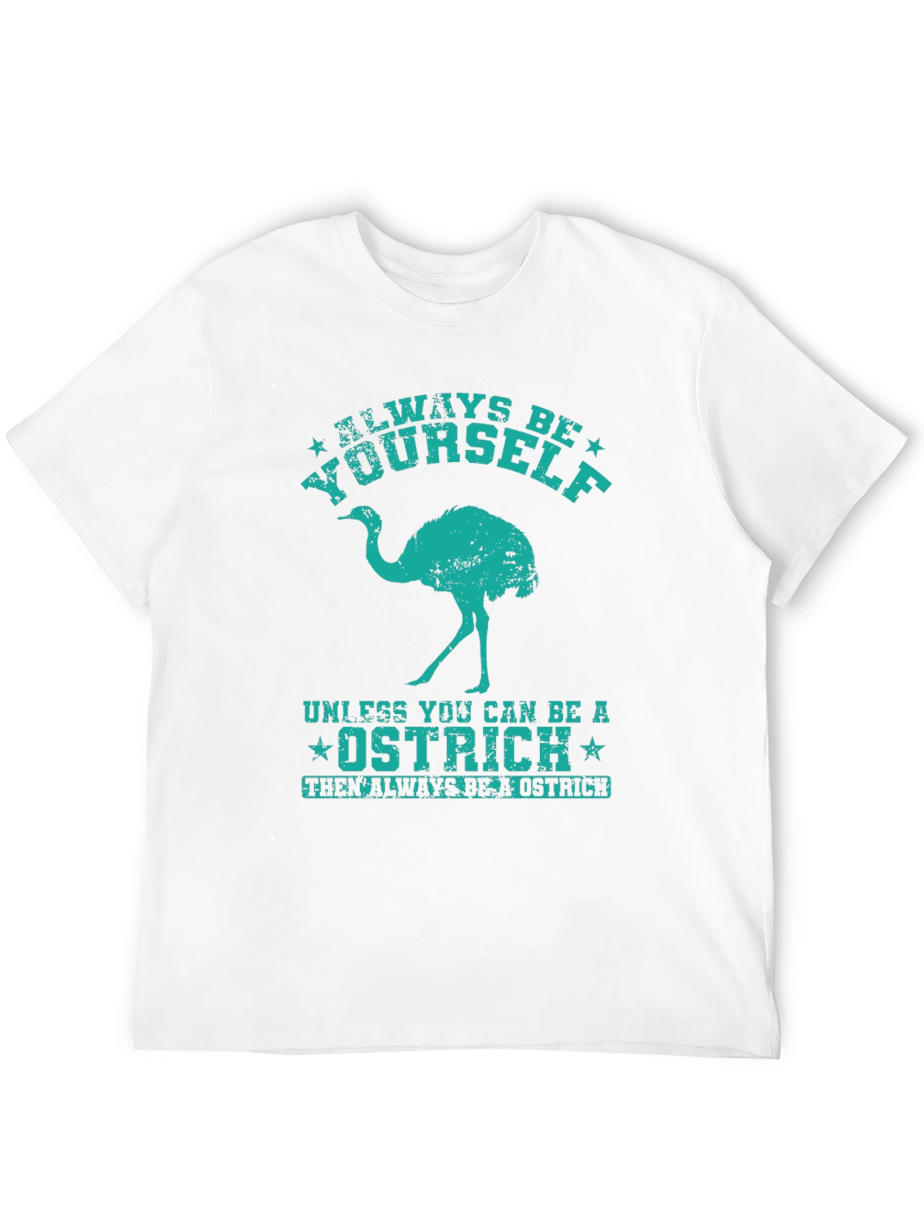 Black Always Be Yourself Ostrich Graphic T-Shirt view 12