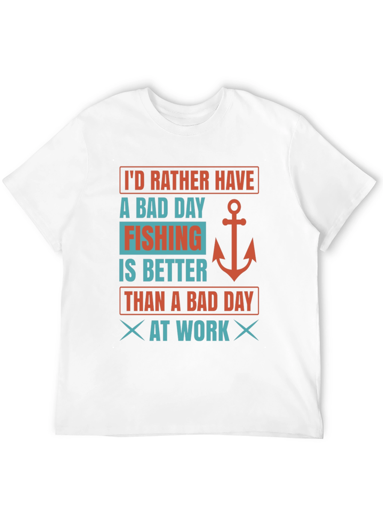 Black Fishing Lover's T-Shirt: Bad Day Fishing Better Than Work view 12