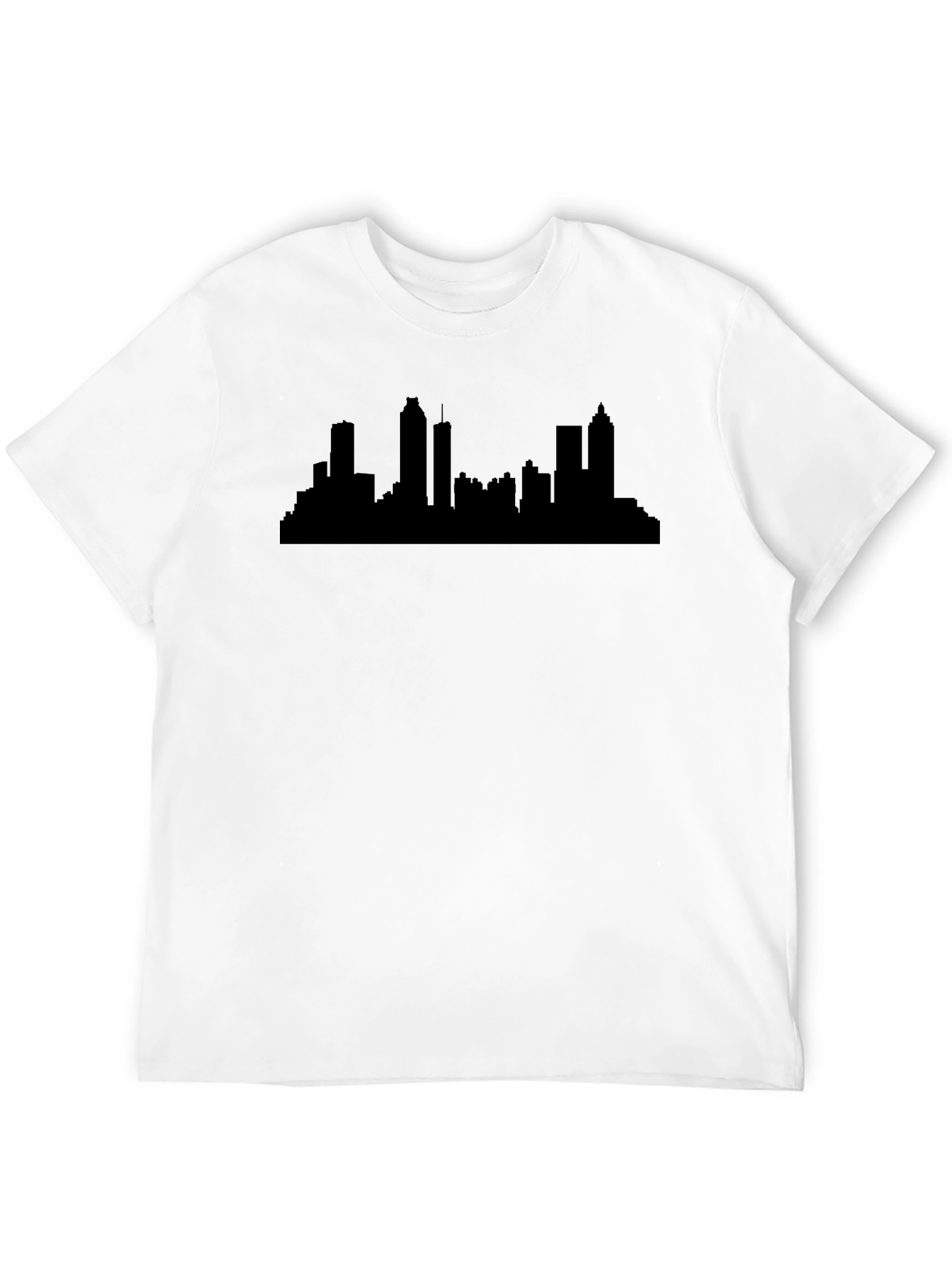 Black Atlanta Skyline Black T-Shirt view 12