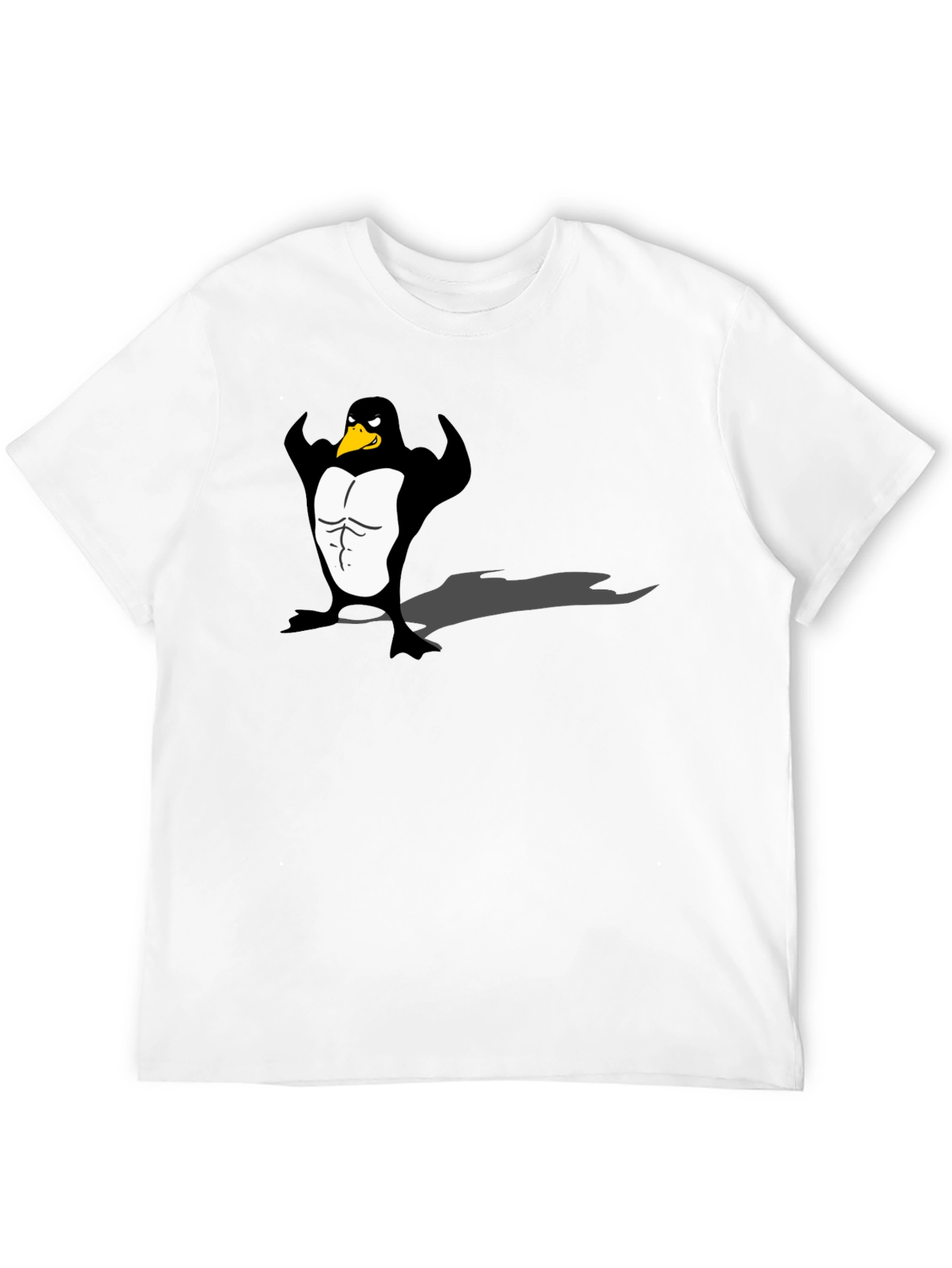Black Men's Black Penguin Muscle Graphic Tee view 12