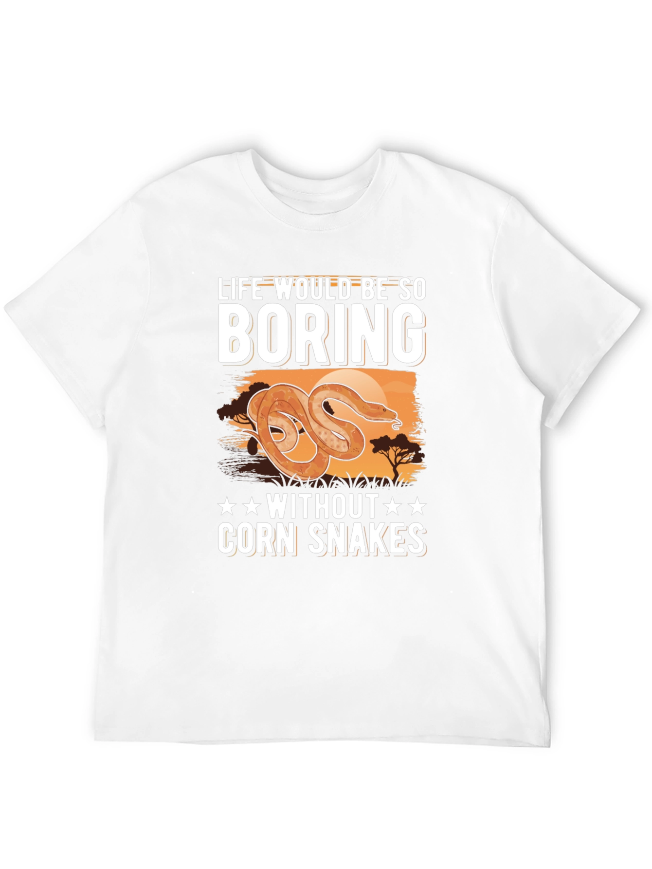 Black Life Would Be Boring Corn Snakes T-Shirt view 12