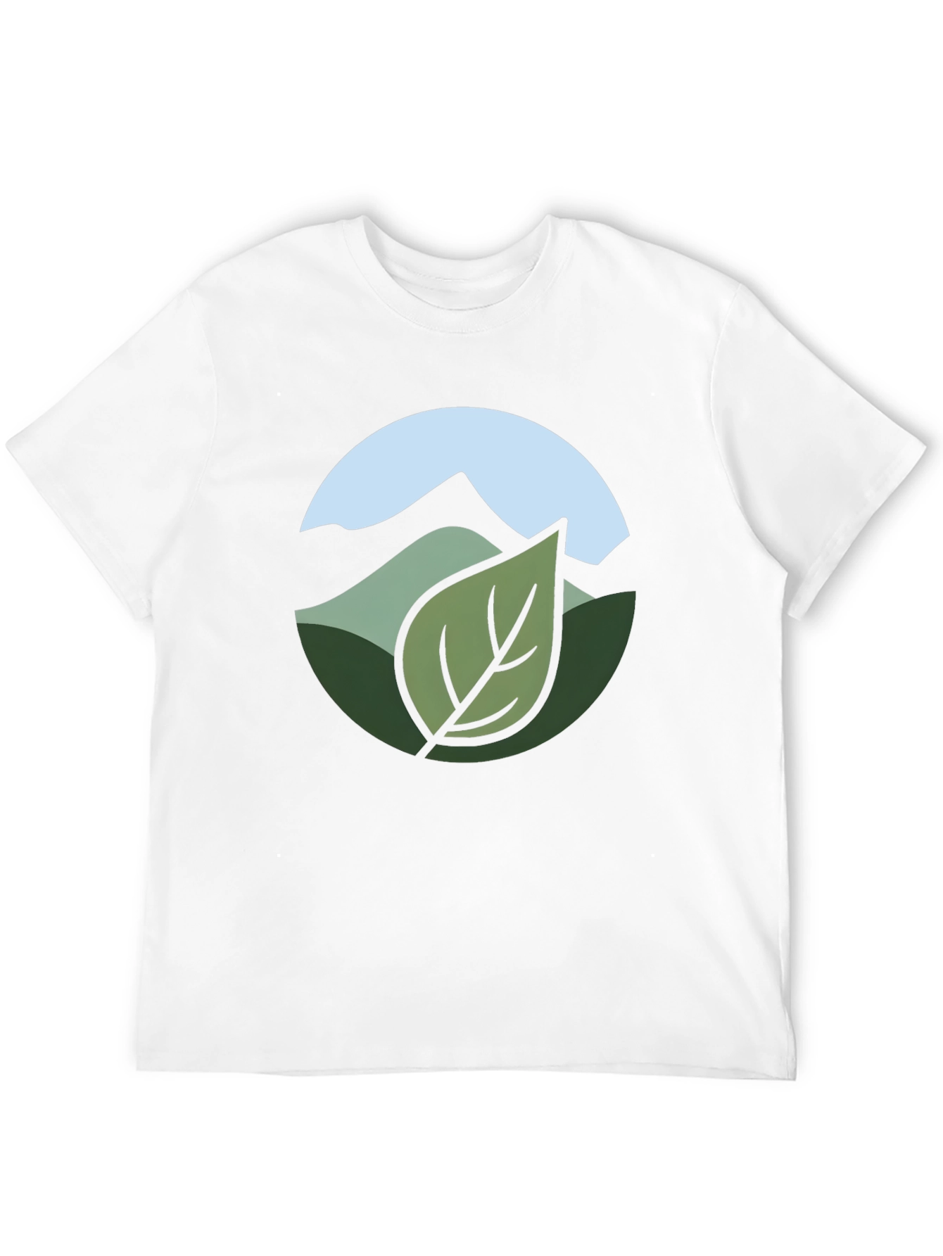 Black Nature Inspired Graphic Tee - Black view 12