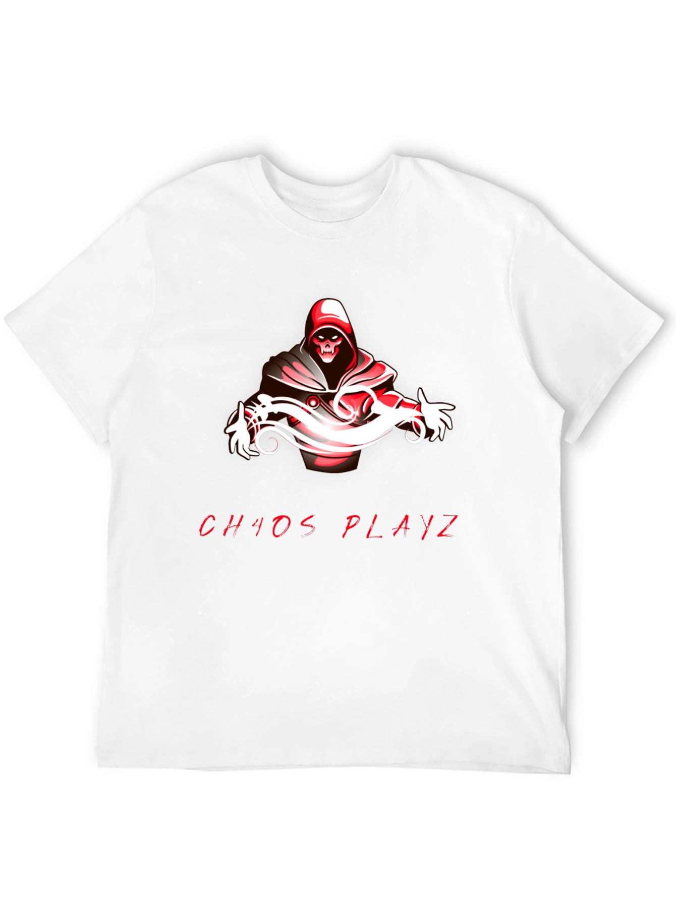 Black Chaos Playz Graphic Tee - Black Cotton Blend view 12