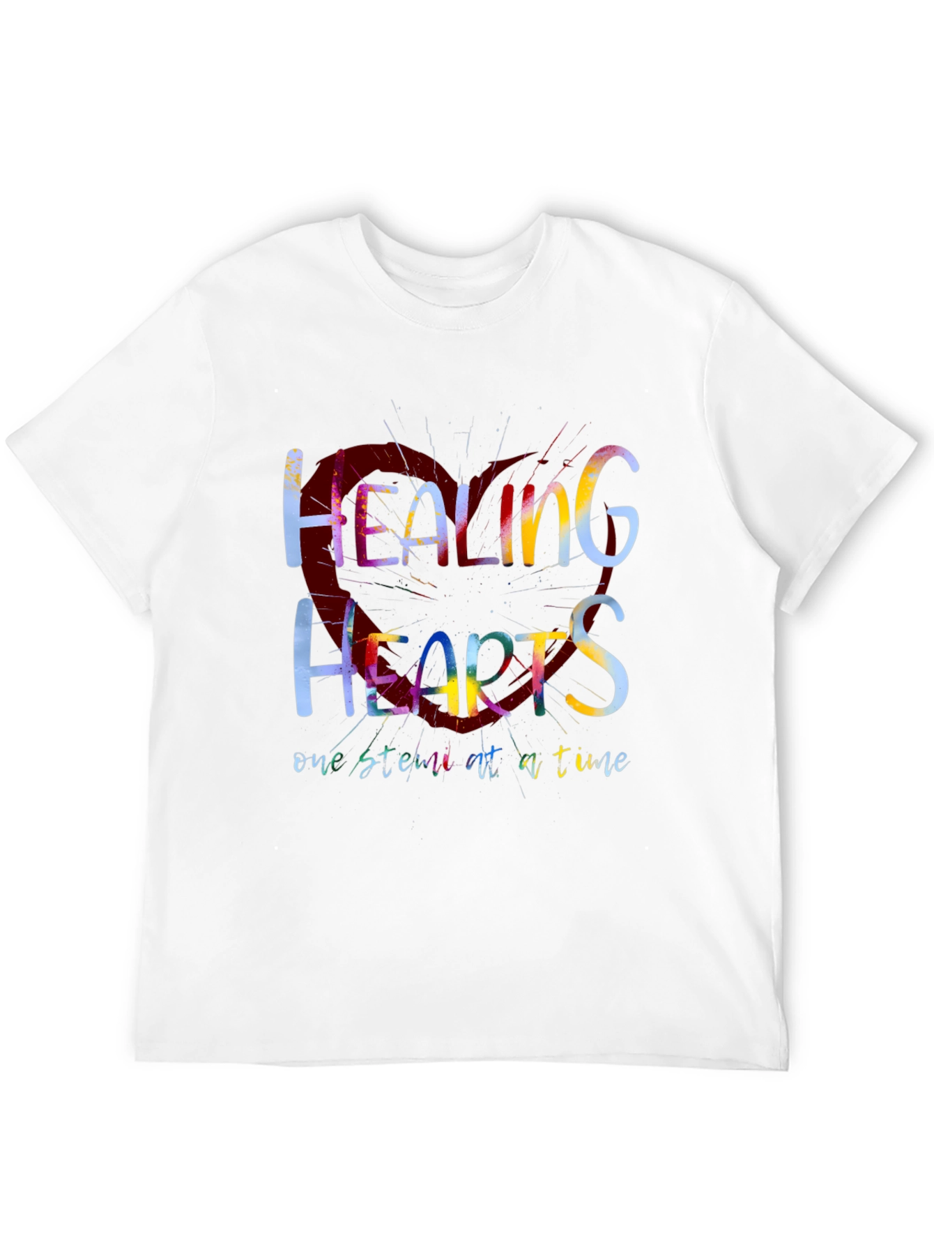 Black Healing Hearts Graphic Tee - One Stitch at a Time view 12