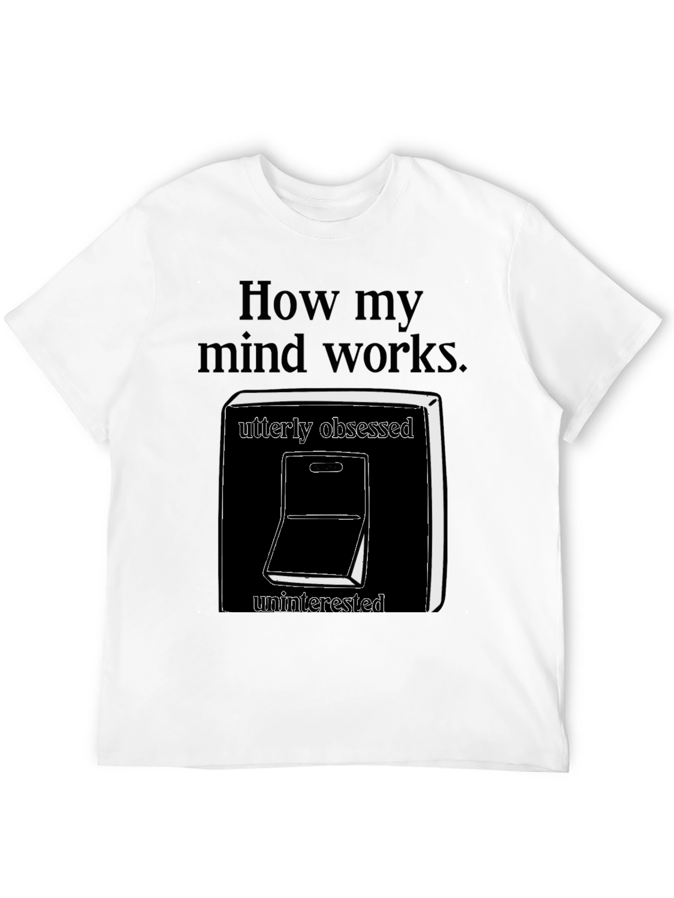 Black How My Mind Works T-Shirt view 12