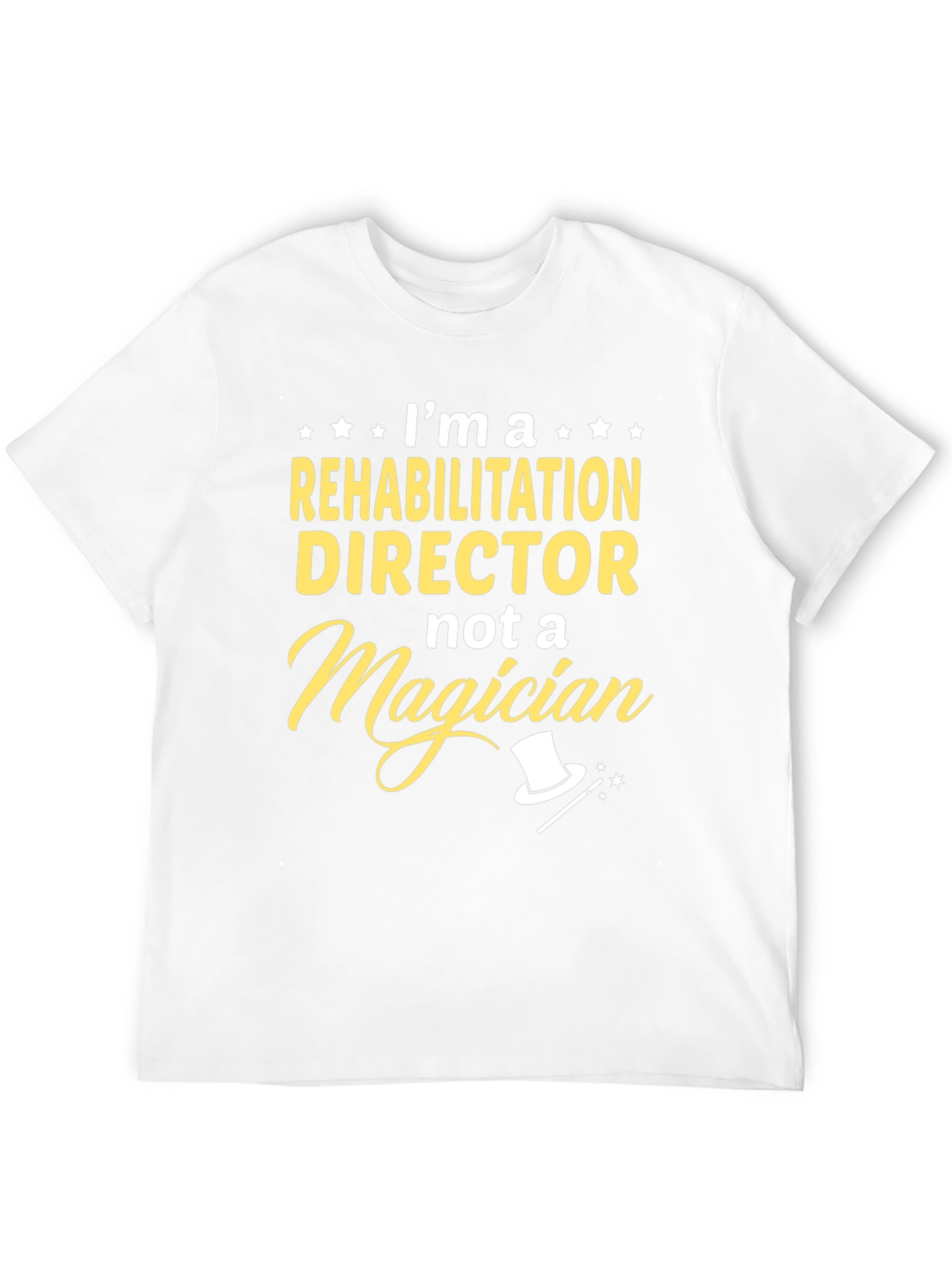 Black Rehabilitation Director T-Shirt Funny Job Tee view 12