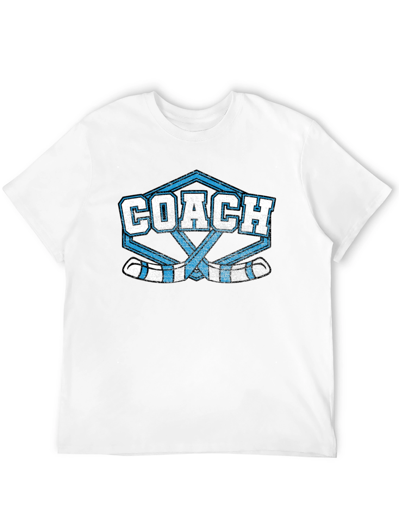Black Hockey Coach T-Shirt view 12