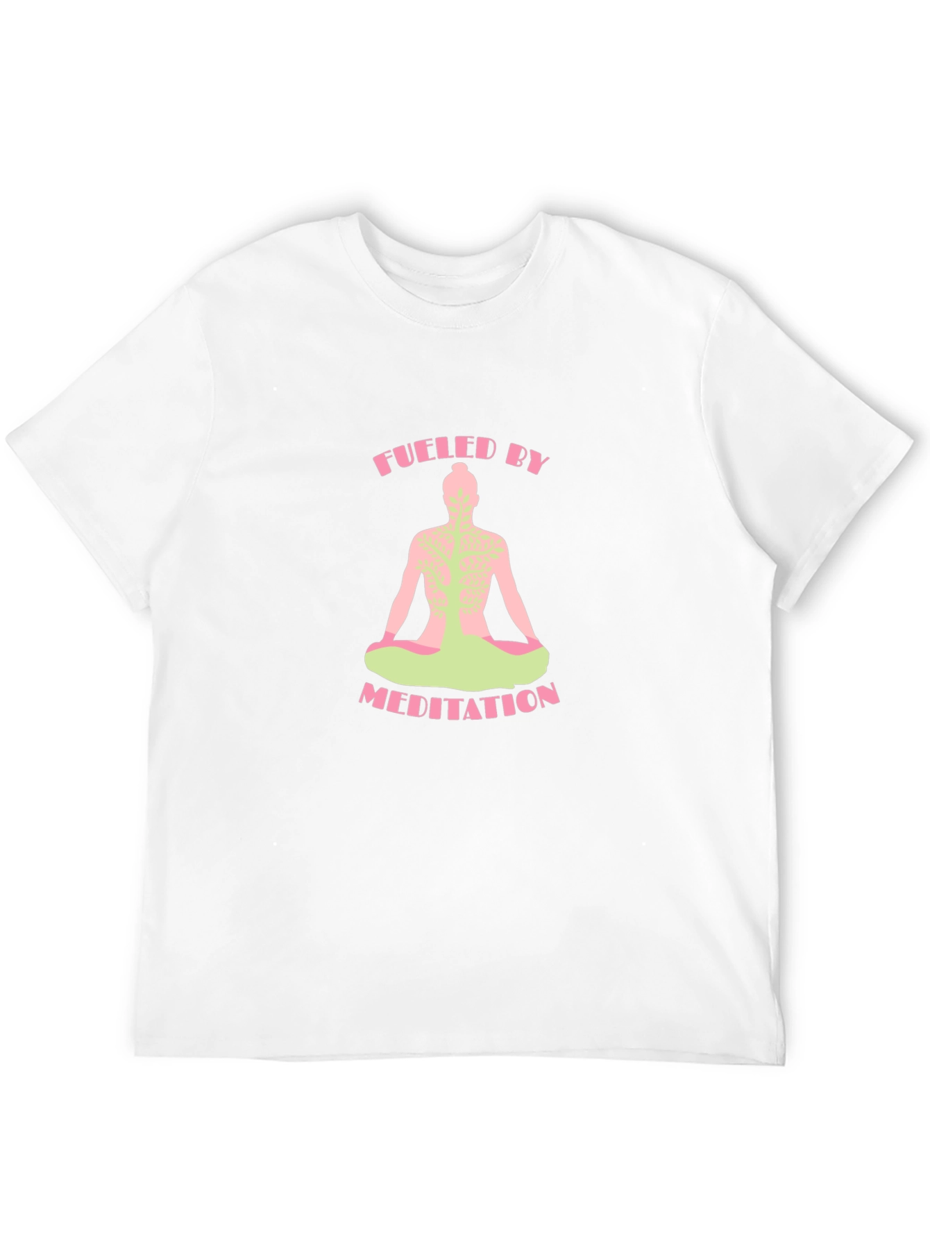 Black Fueled By Meditation Graphic Tee view 12