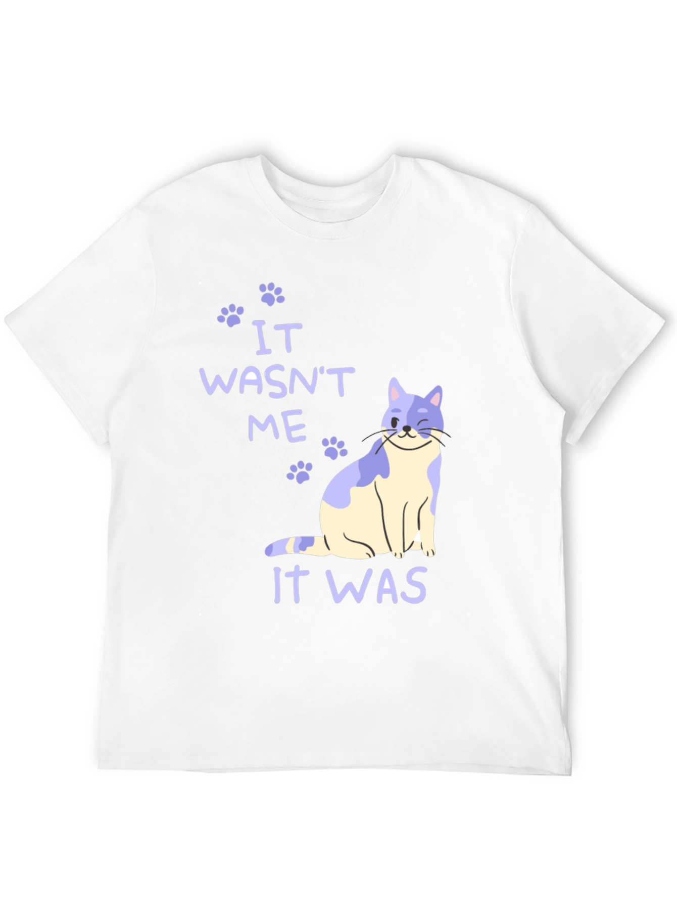 Black It Wasn't Me Cat T-Shirt view 12