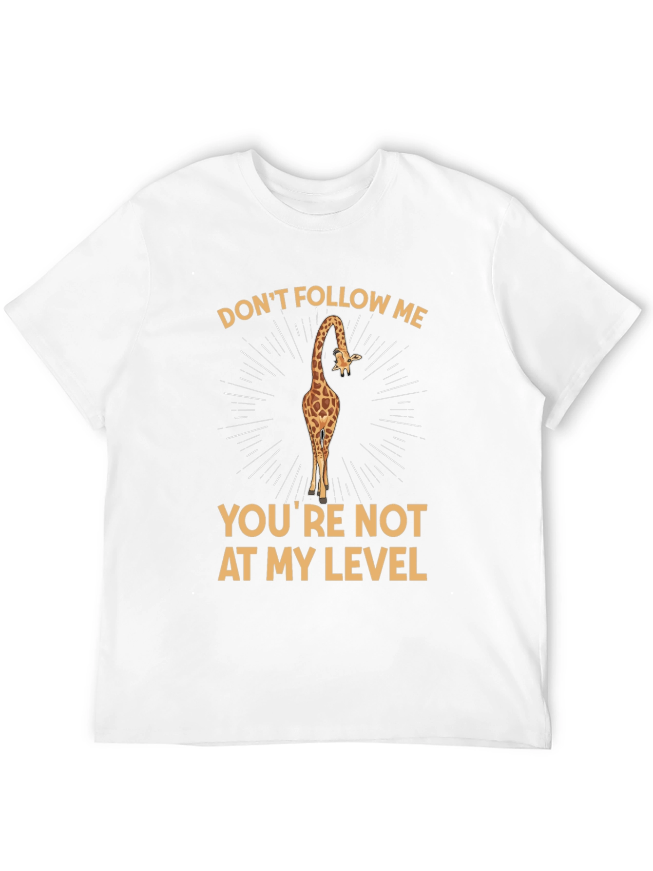 Black Giraffe T-Shirt - Don't Follow Me view 12